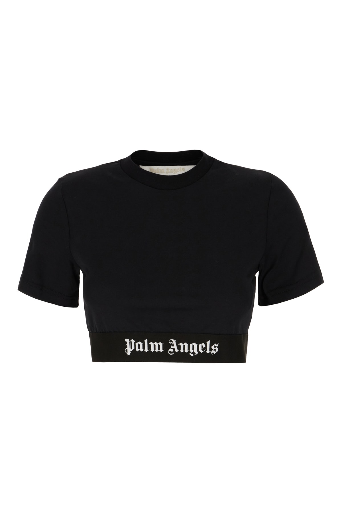 Palm Angels Black Cotton T-shirt