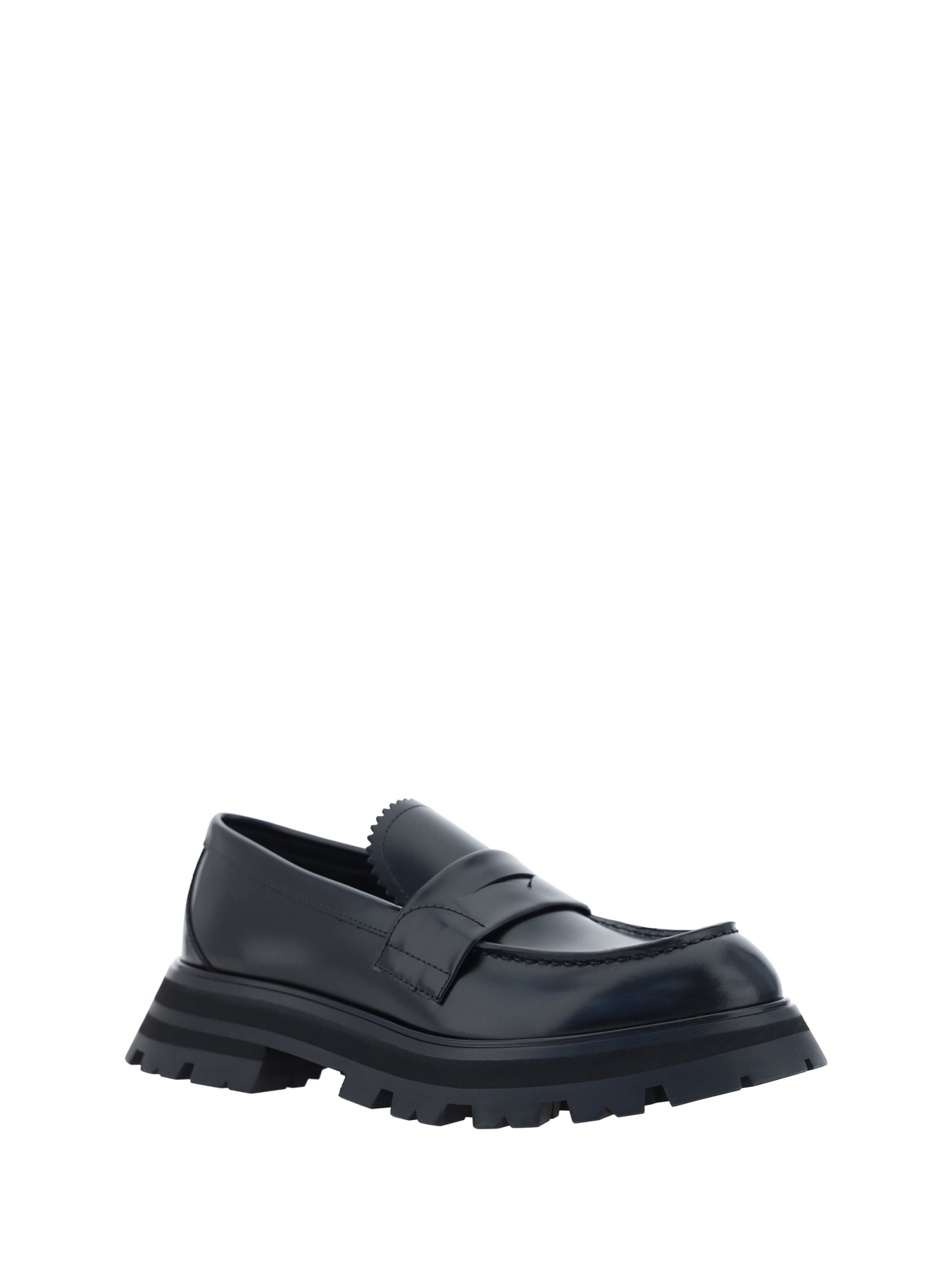 Shop Alexander Mcqueen Loafers In Black