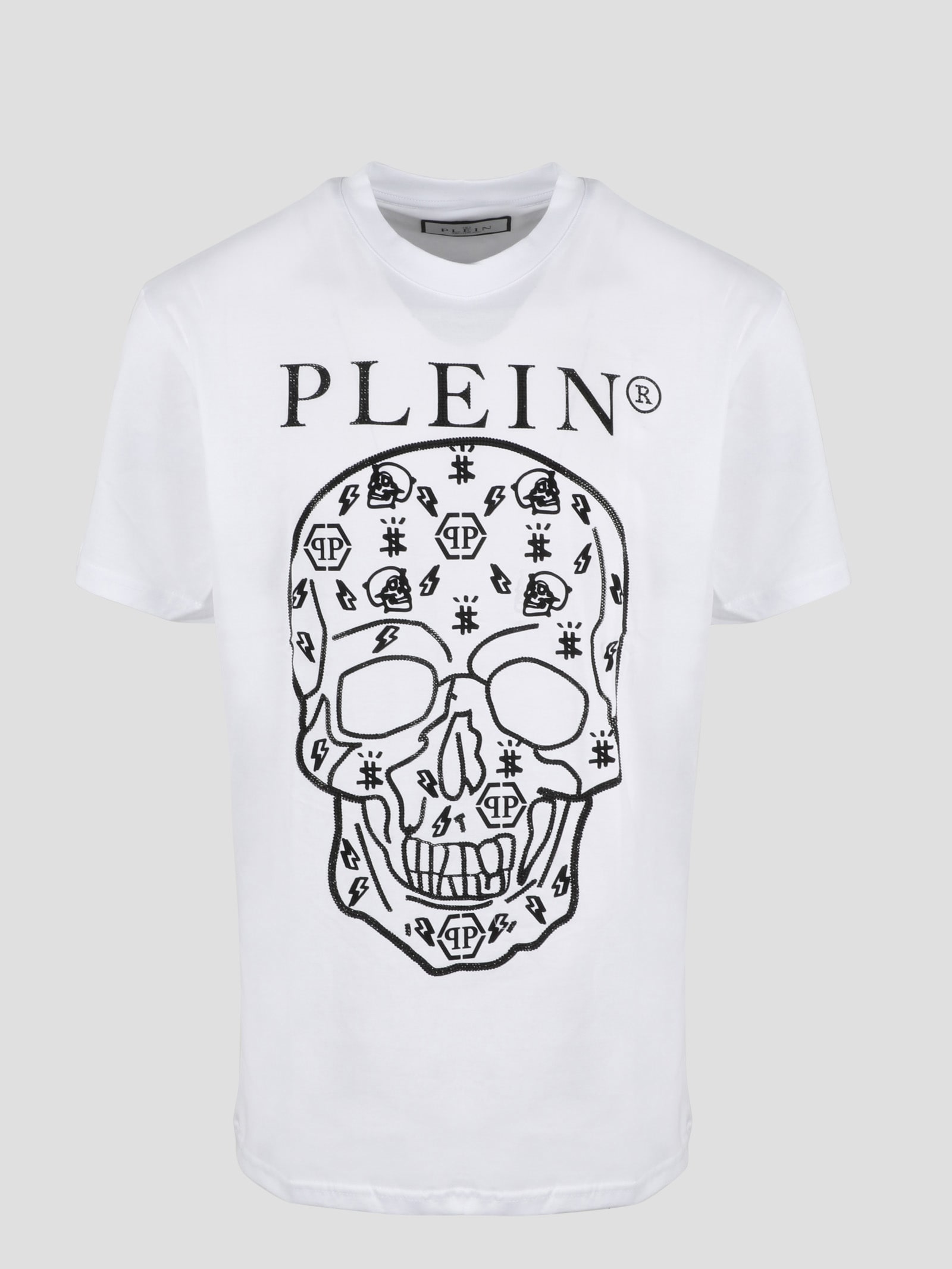 Philipp Plein Rhinestone Skull T-shirt