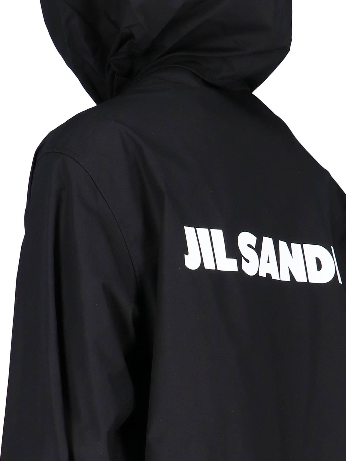 Shop Jil Sander Back Logo Parka In Nero