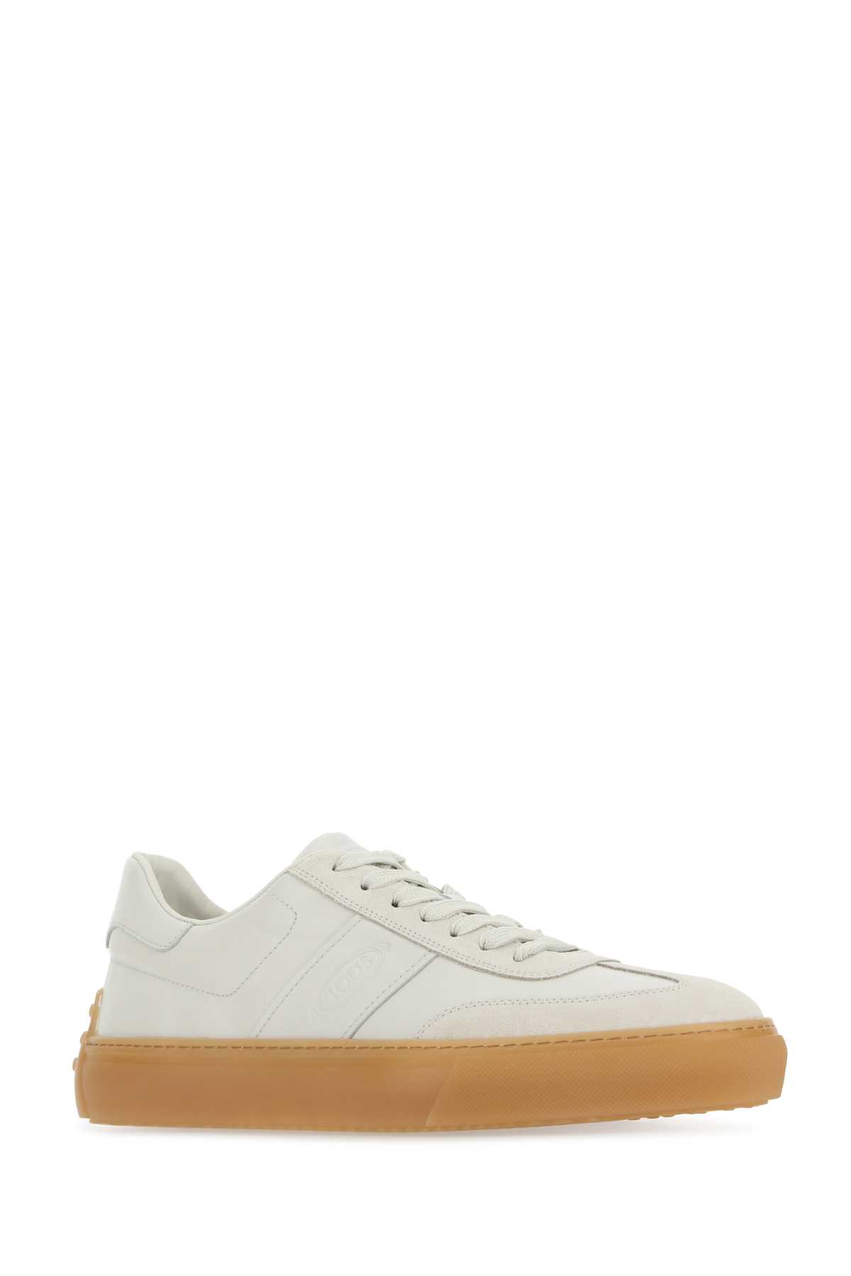Tod's Chalk Leather Sneakers In B009