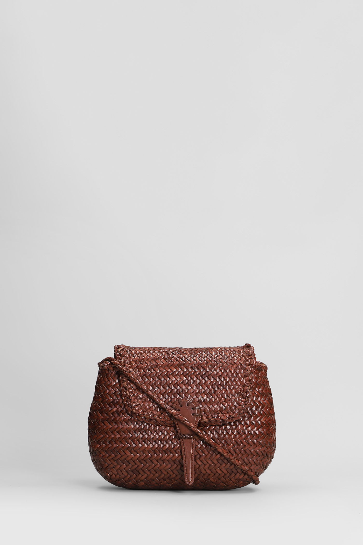 Mini City Bag Shoulder Bag In Brown Leather