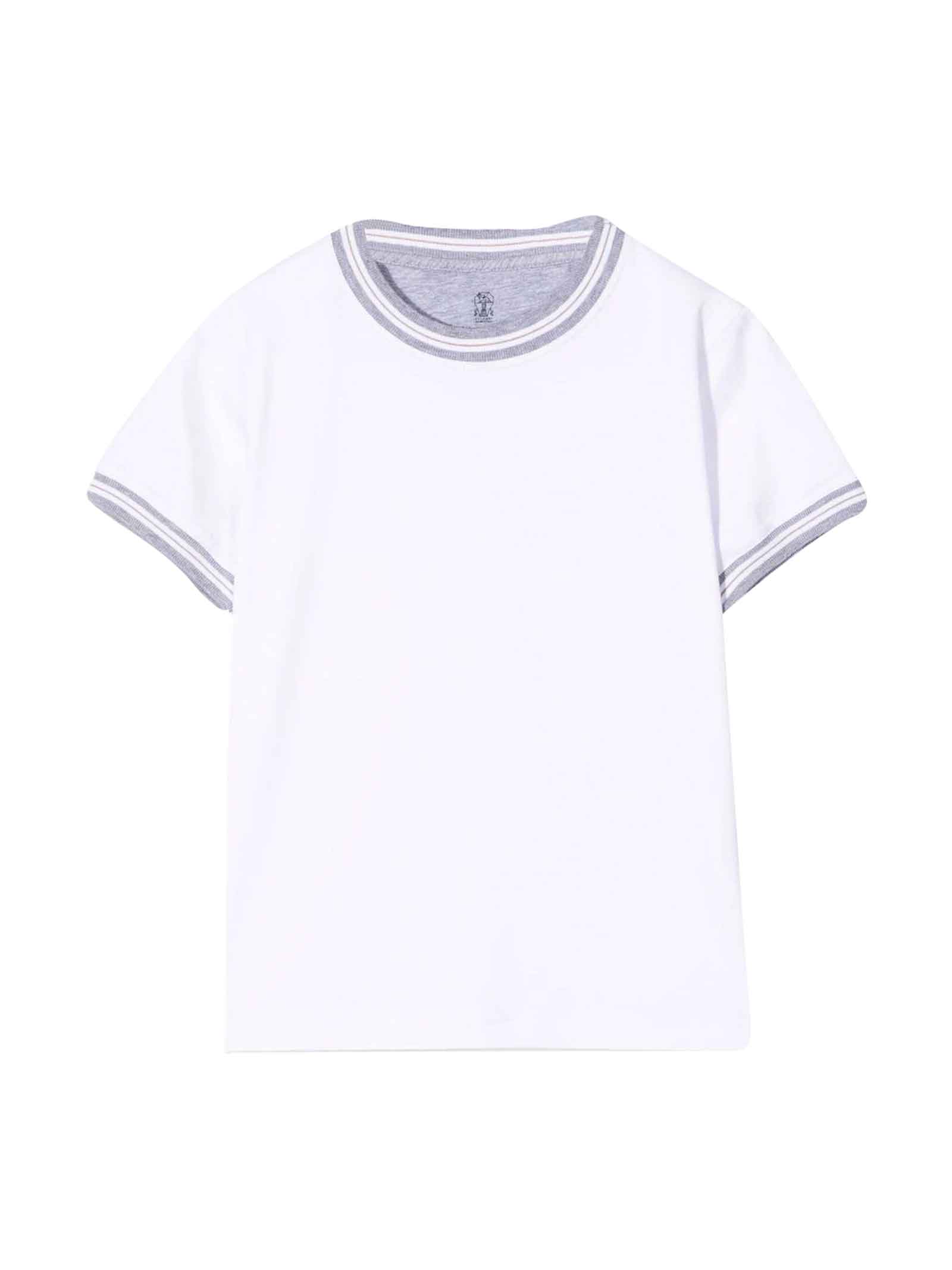 Brunello Cucinelli White T-shirt Boy