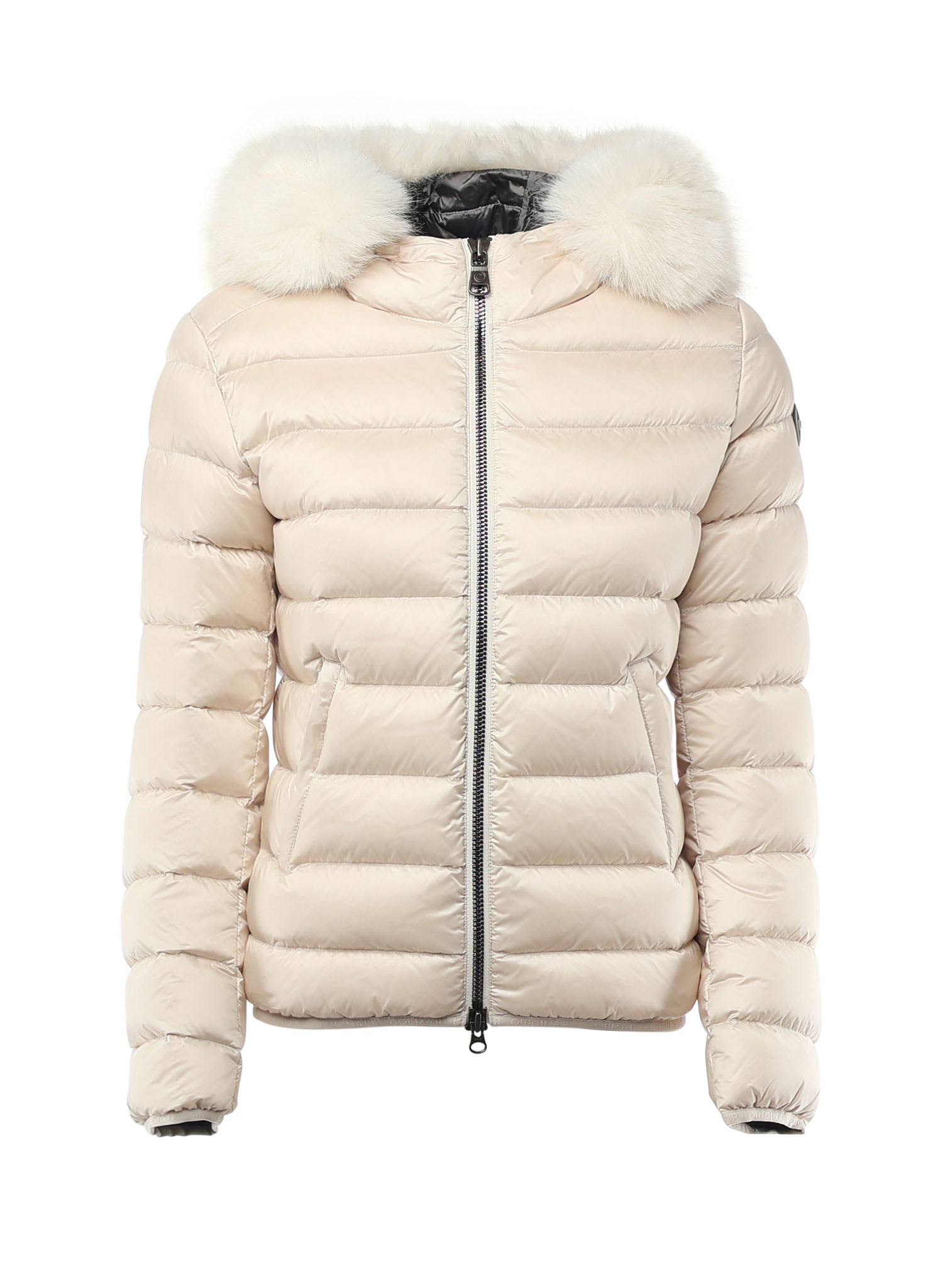 Down Jacket With Fur Hood