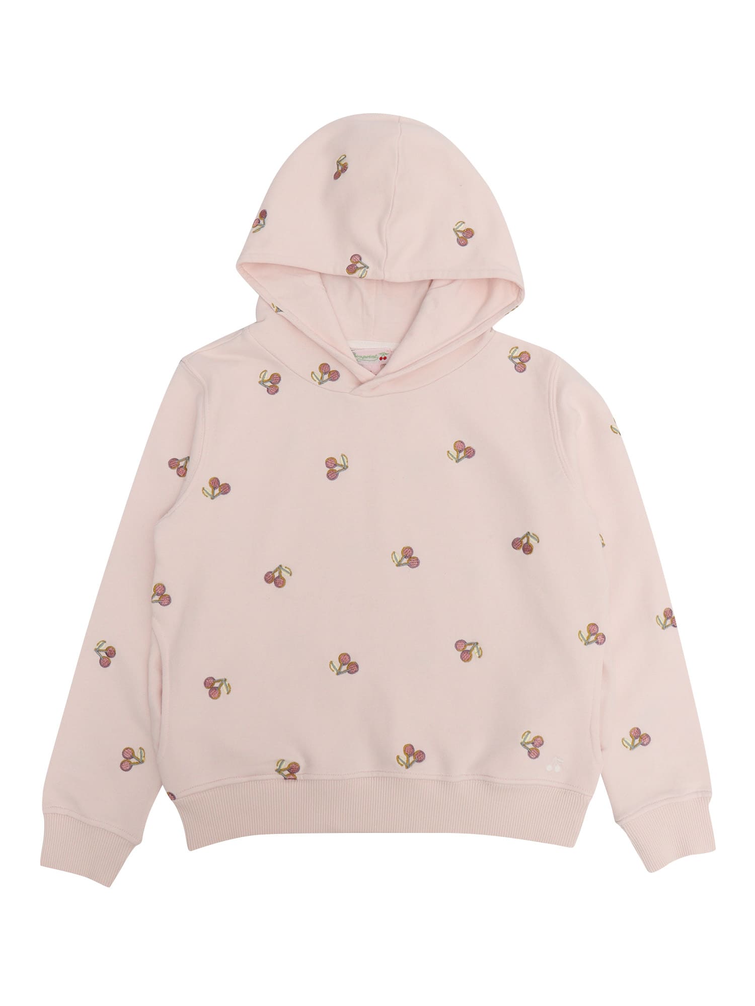 Shop Bonpoint Cherry Pattern Girls Sweatshirt In Pink