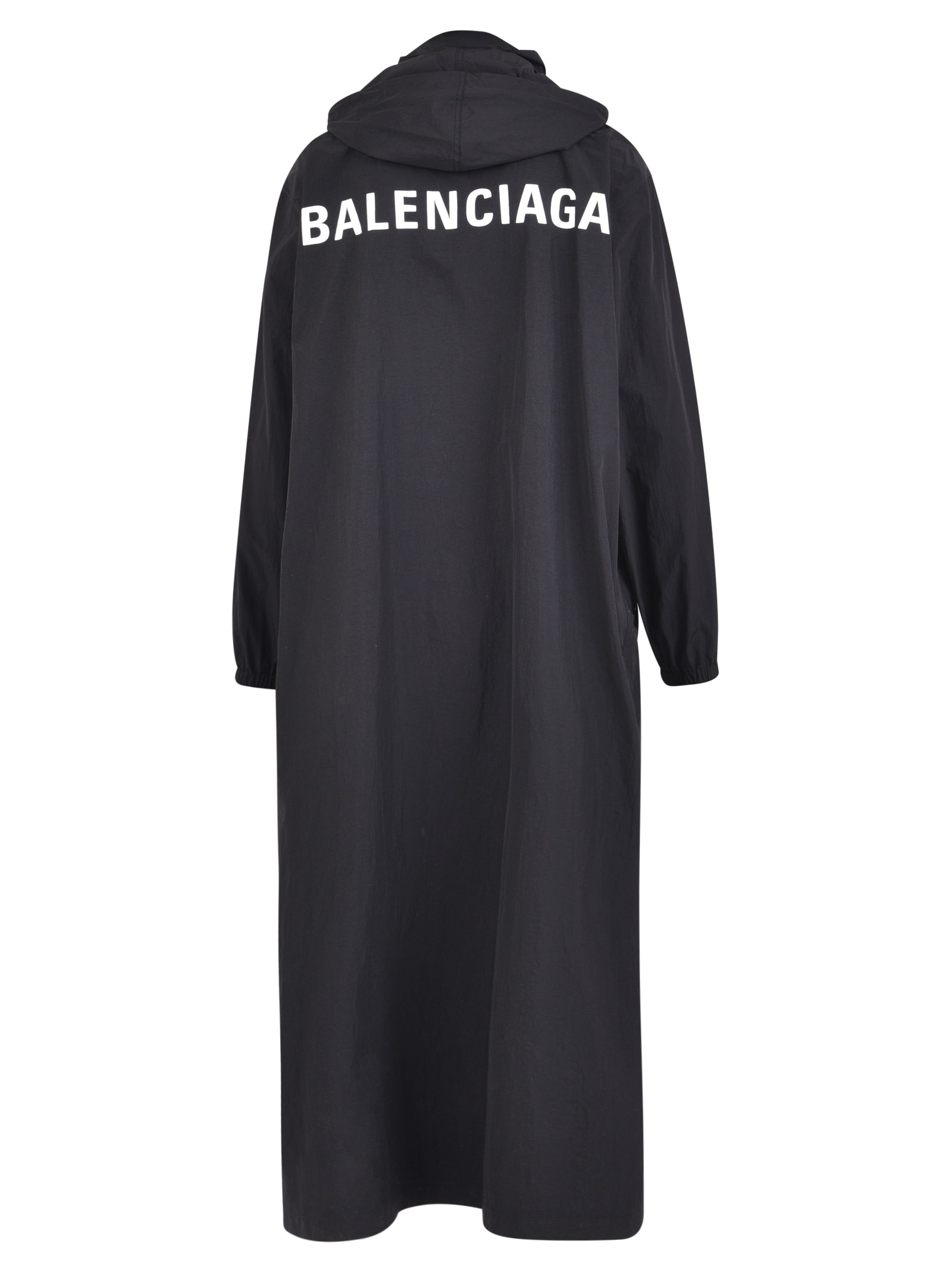 Balenciaga Balenciaga Branded Trench Coat - Black - 10954561 | italist