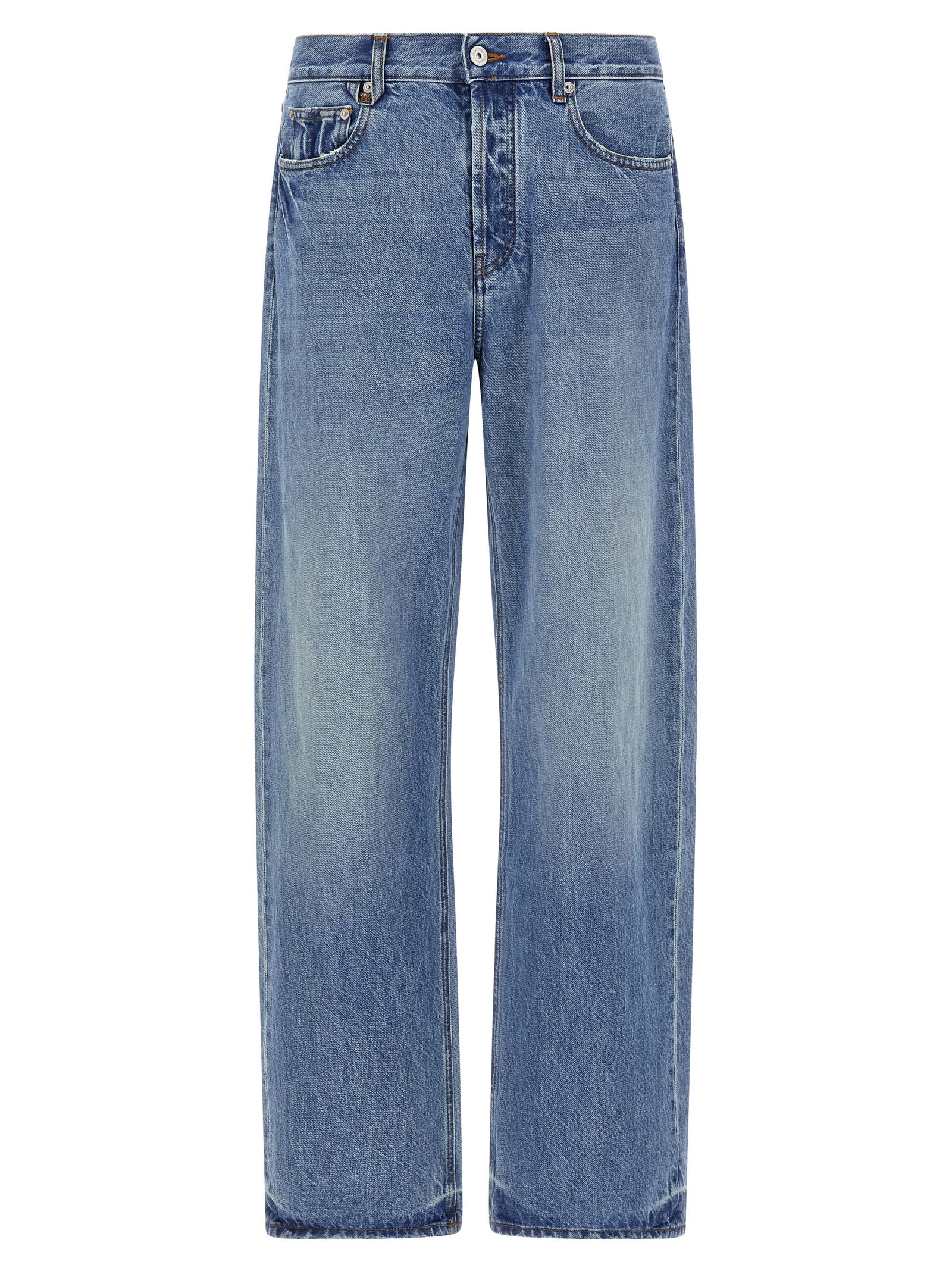 Jacquemus Straight Leg Denim Trousers In Multi