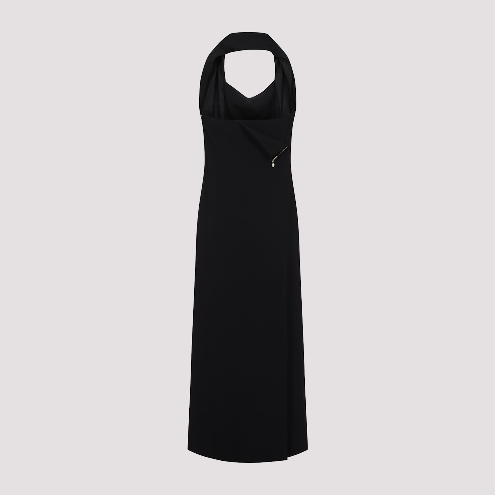 Shop Carven Dr201 Long Dress In Black