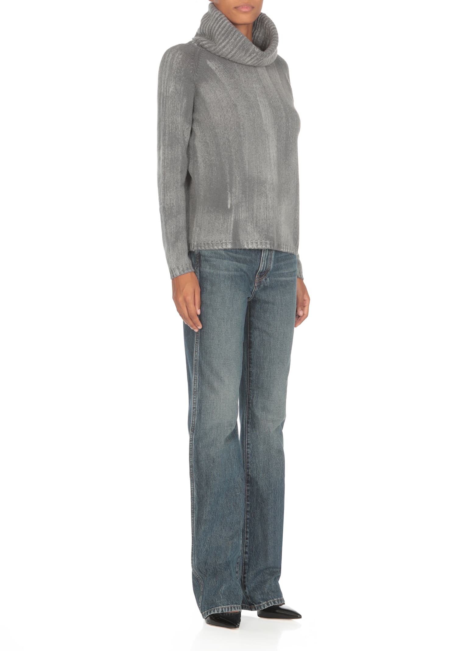 Shop Avant Toi Cashmere Sweater In Grey