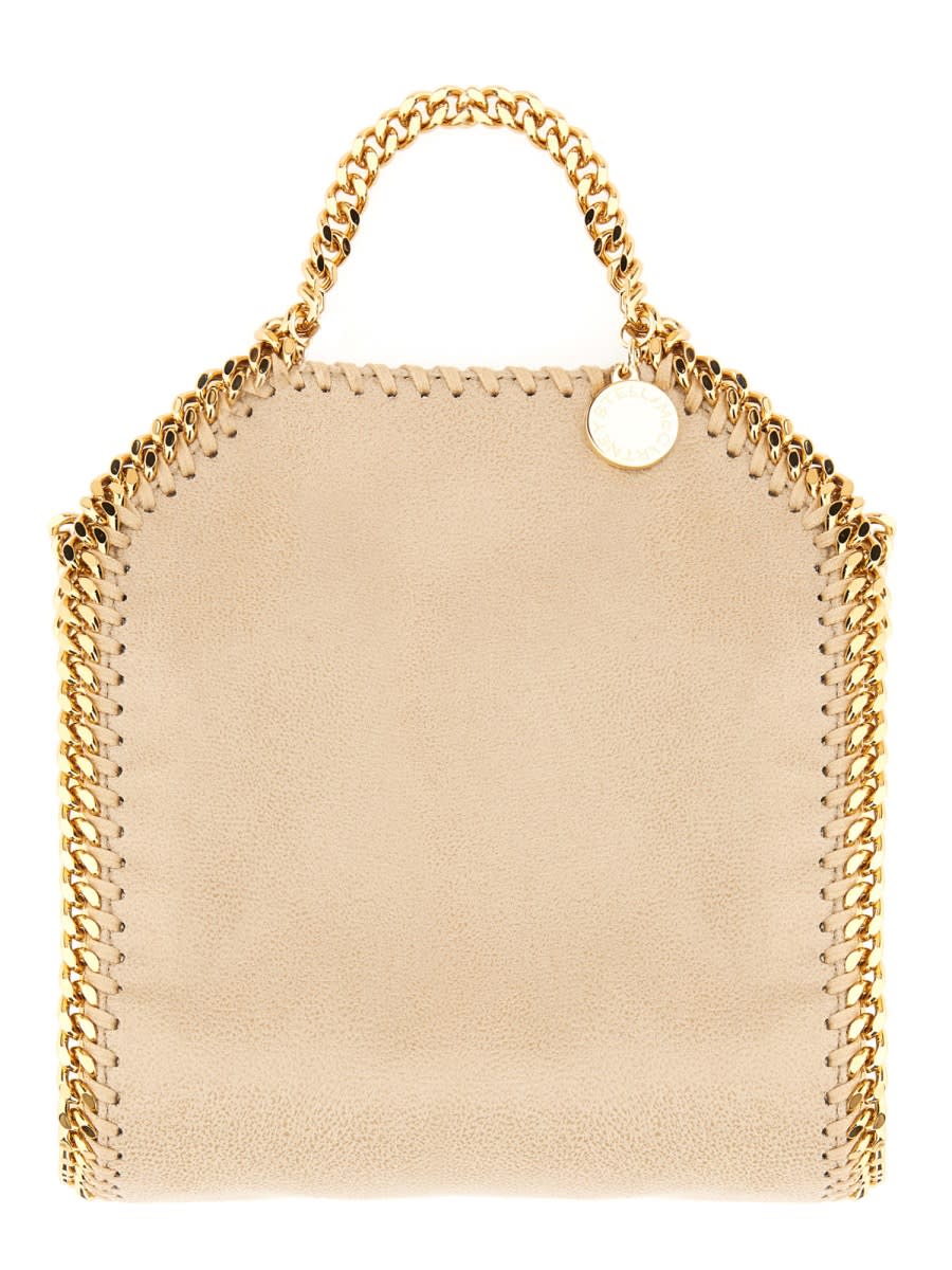 Shop Stella Mccartney Falabella Tiny Bag In Beige