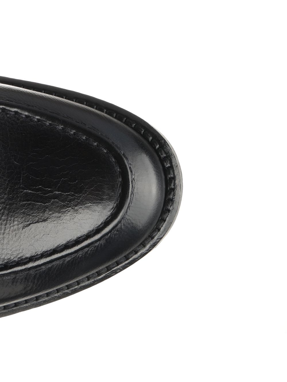 Shop Corvari Blue Leather Mocassin