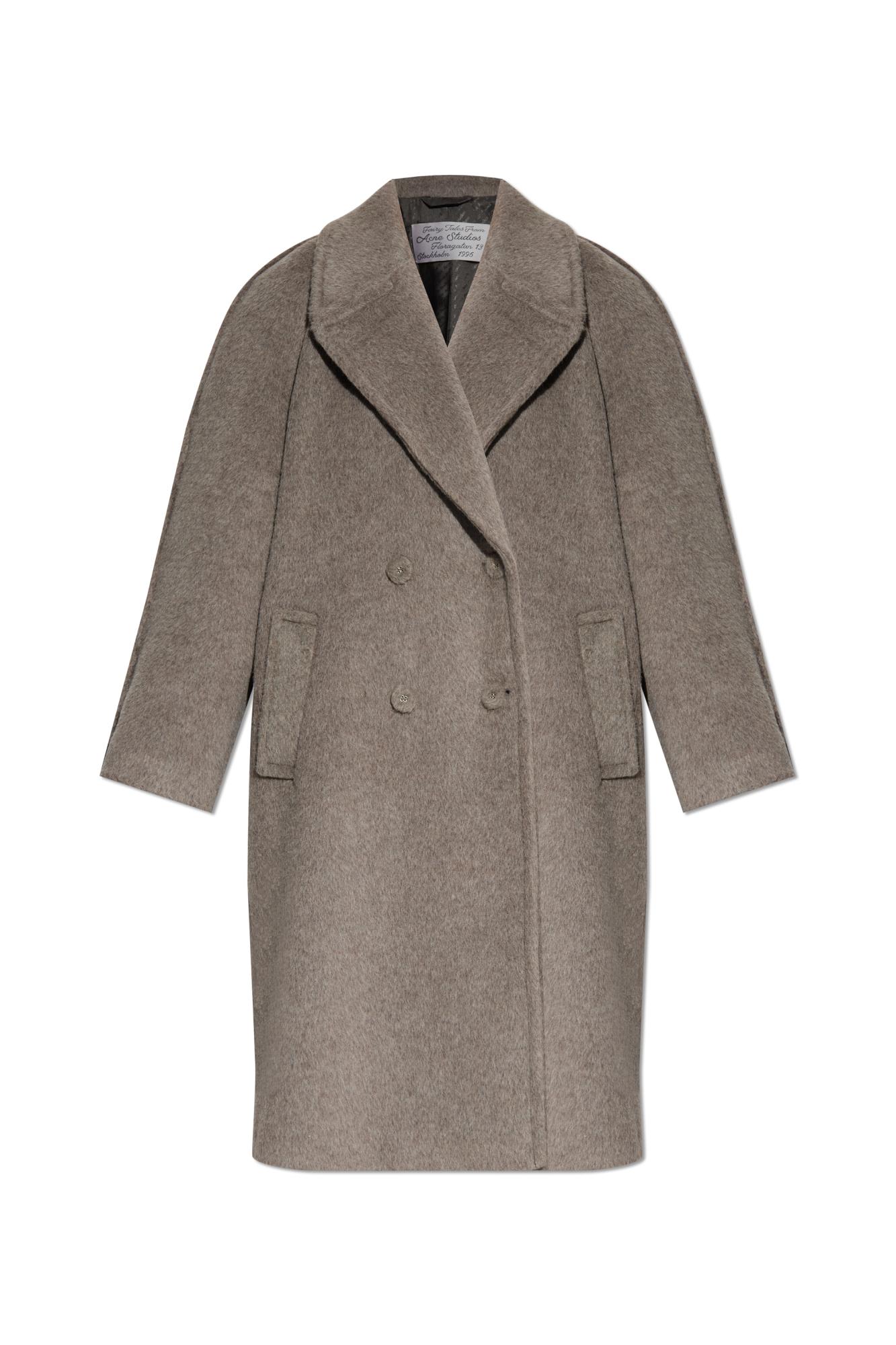 Acne Studios Wool Coat In Brown