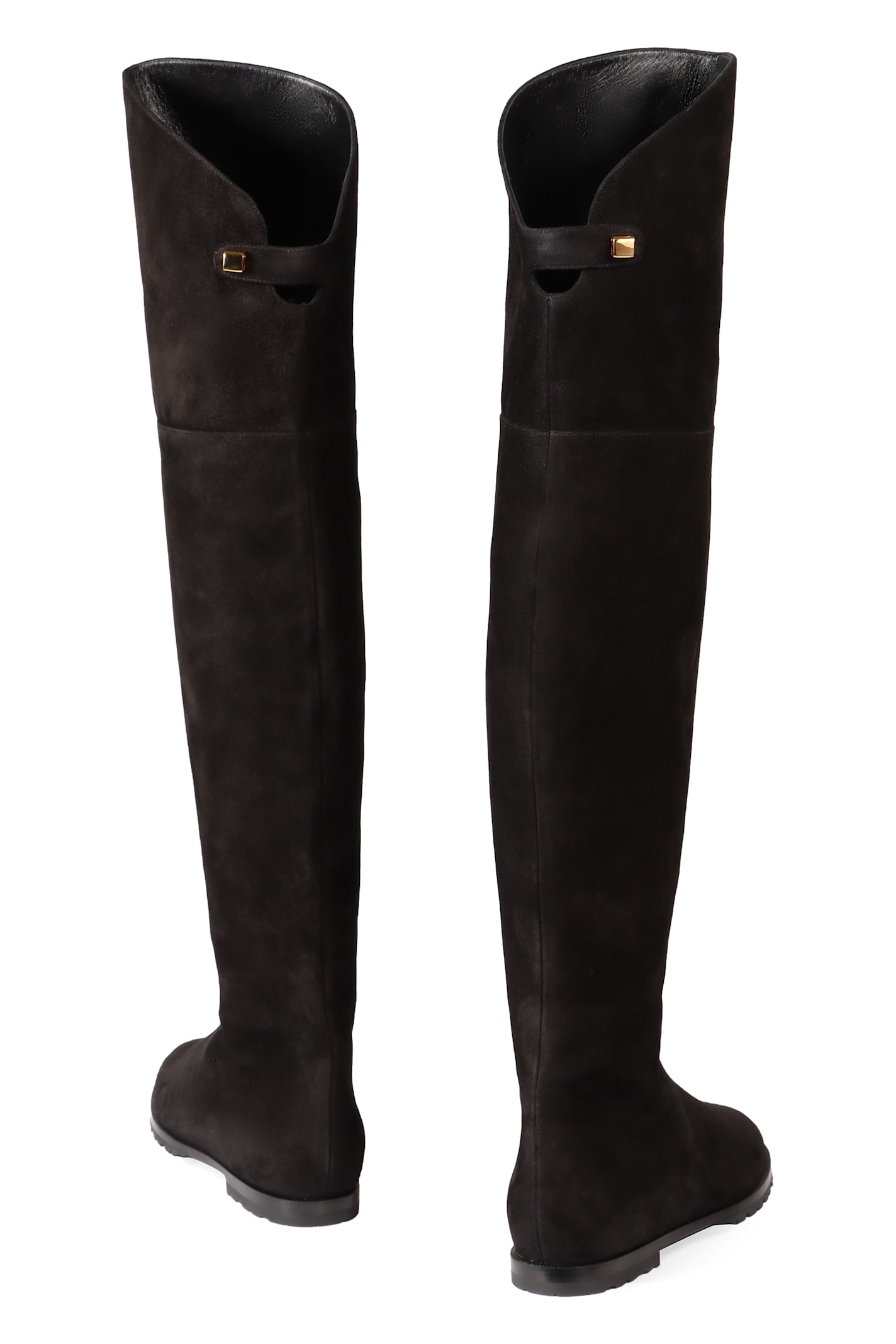 Shop Maison Skorpios Stefania Over-the-knee Boots In Black