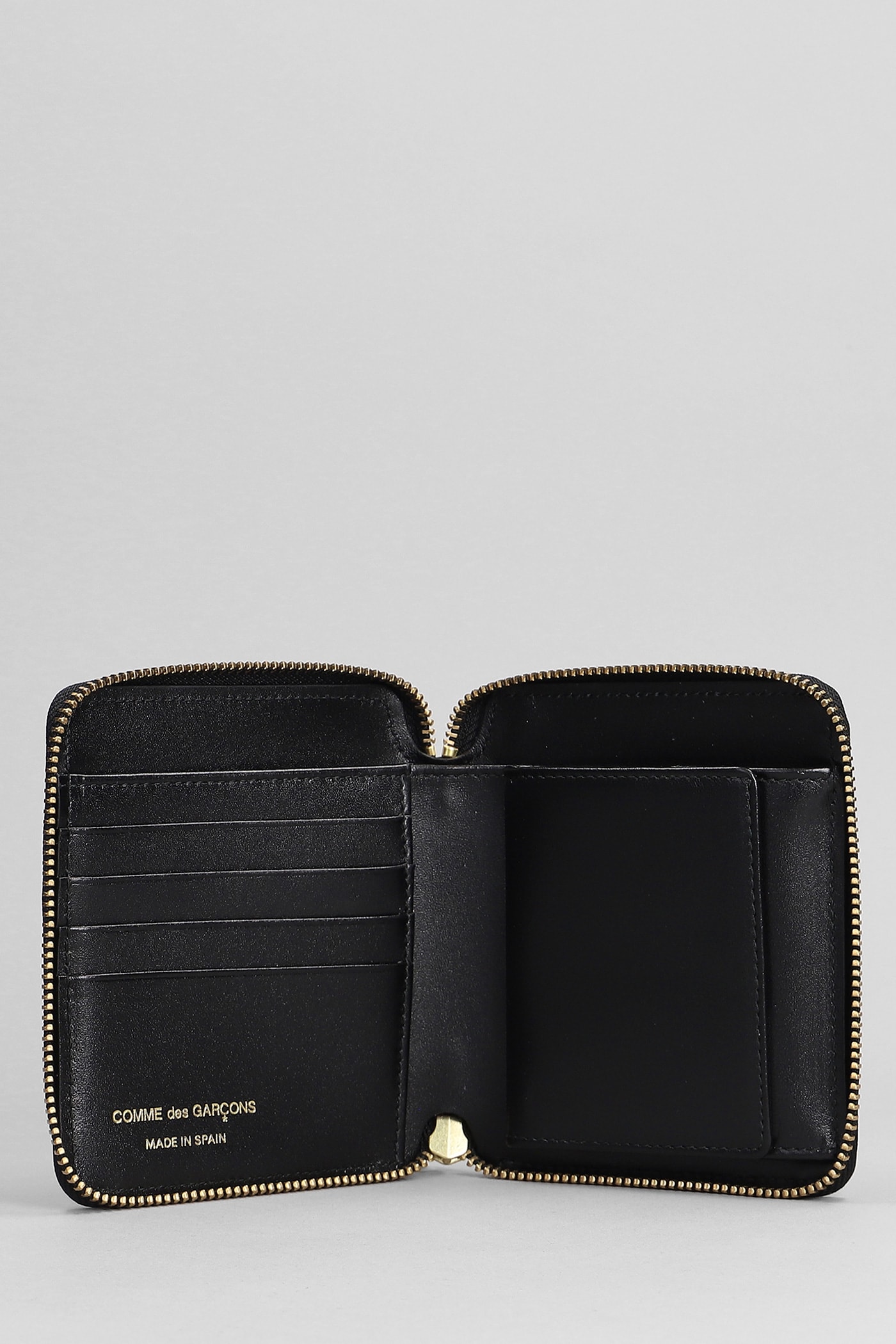 Shop Comme Des Garçons Wallet In Black Leather