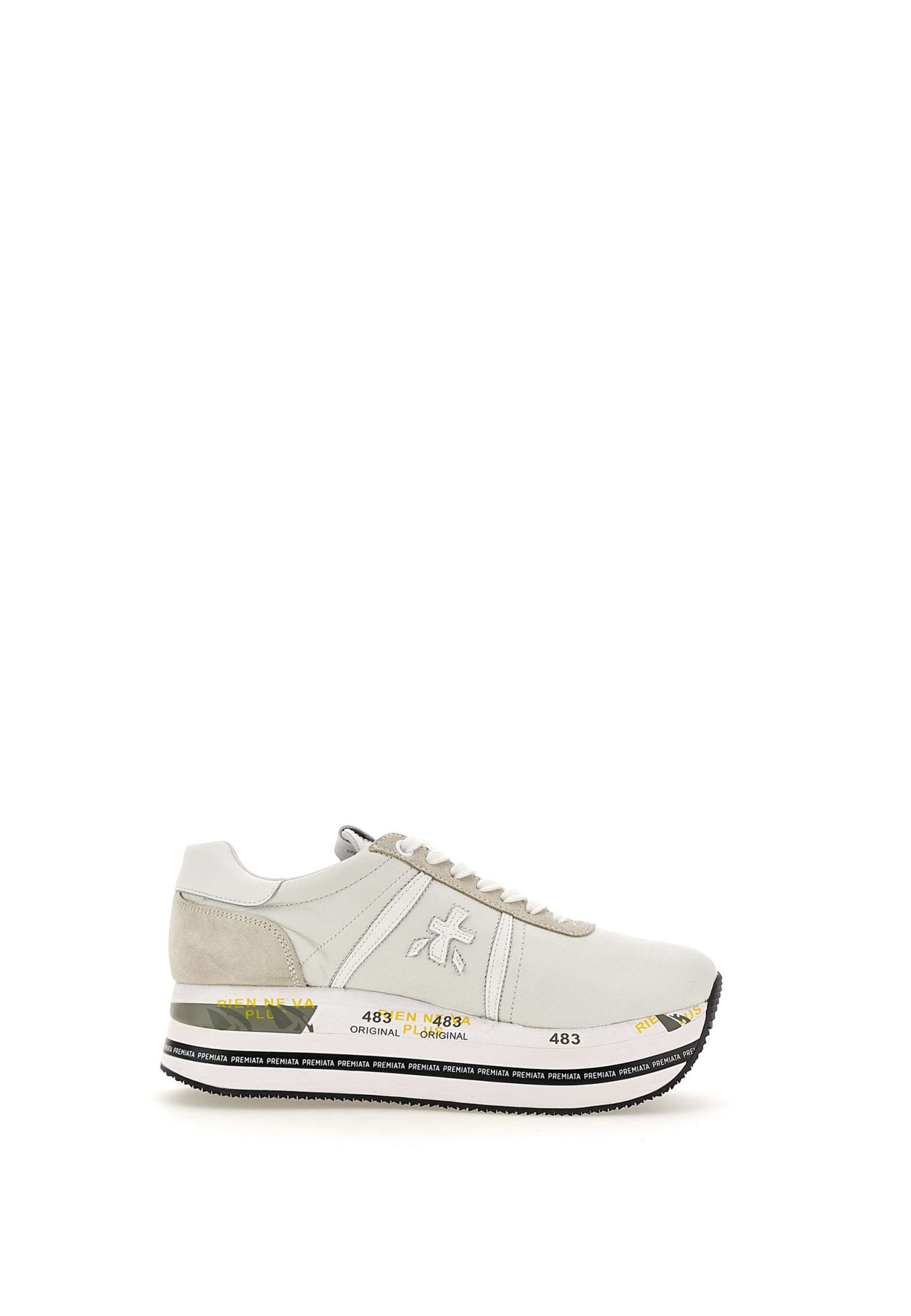 Shop Premiata Beth 5603 Sneakers In White