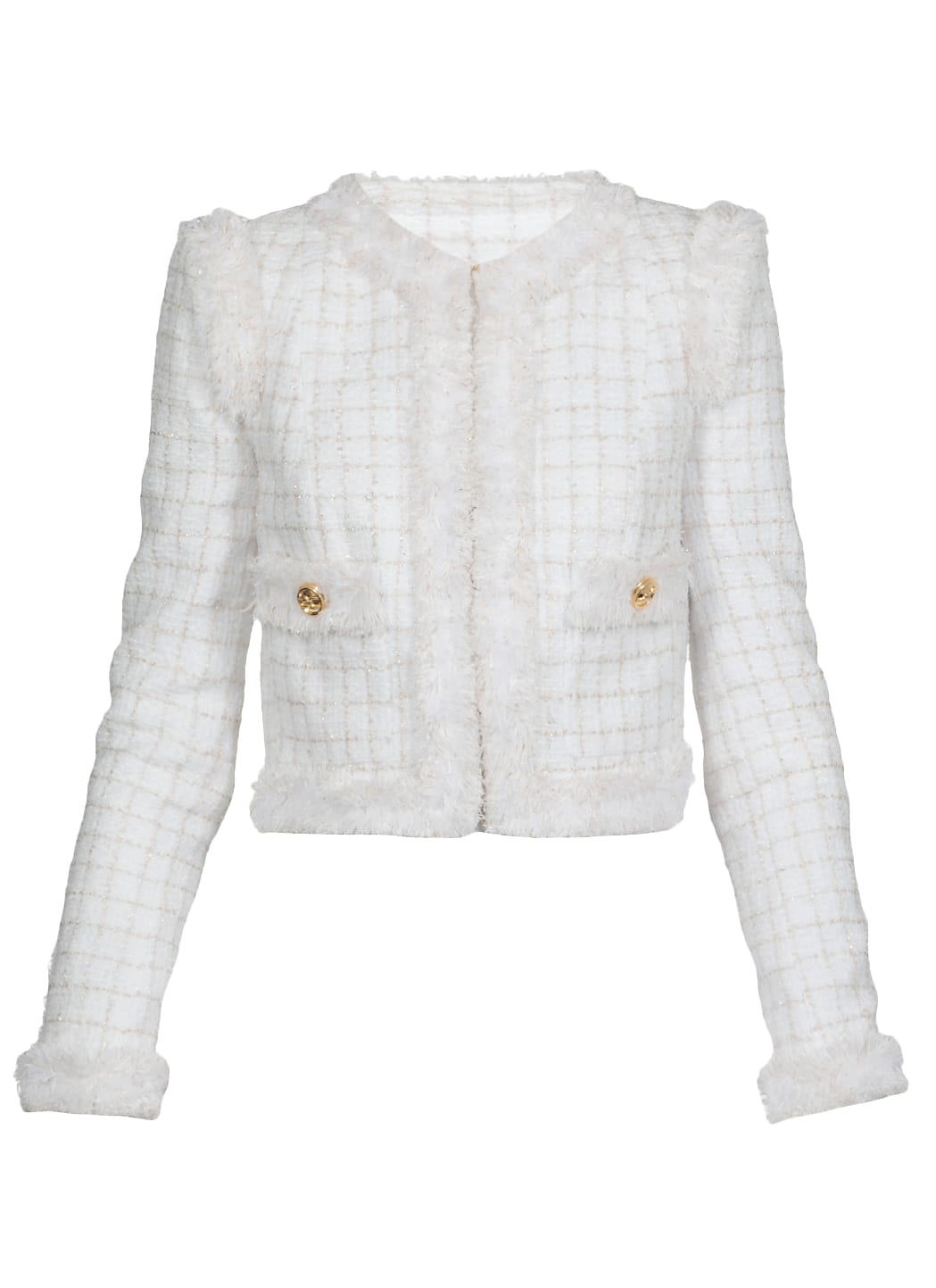 Elisabetta Franchi Tweed Fabric Jacket