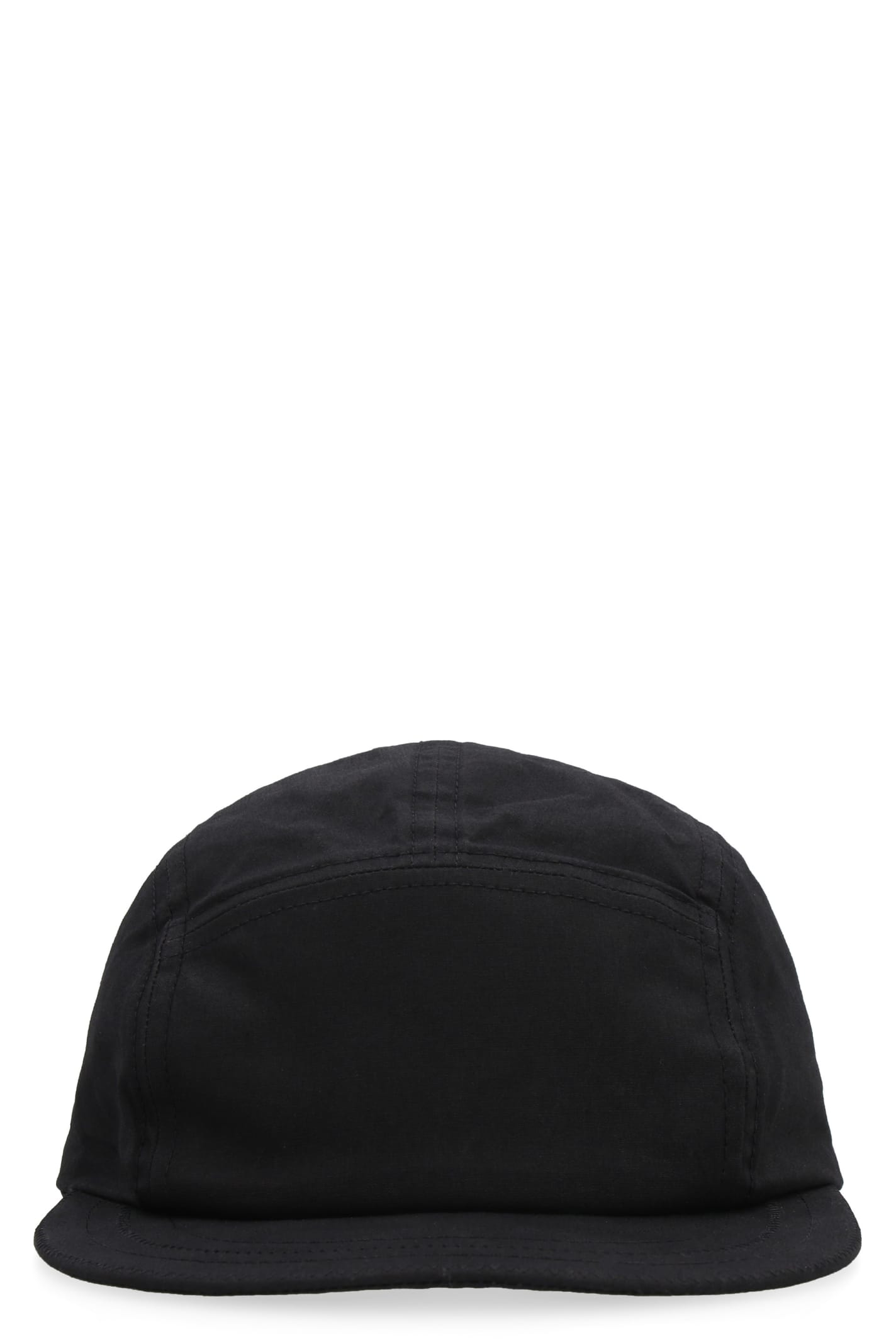 Jacquemus La Casquette Porte Baseball Hat With Flat Visor In Black