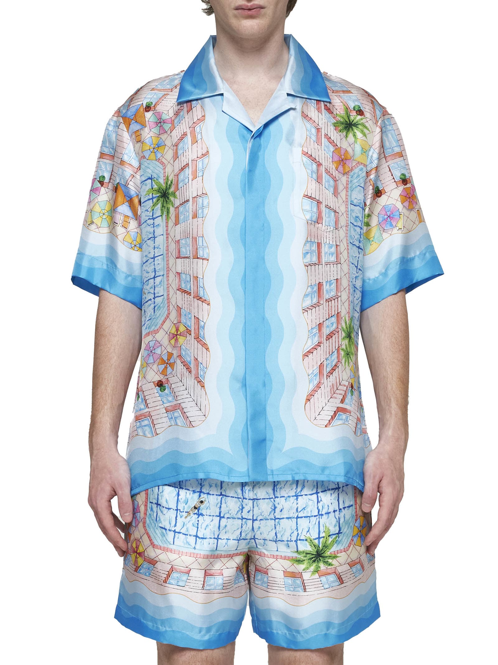 Shop Casablanca Shirt In Multicolour