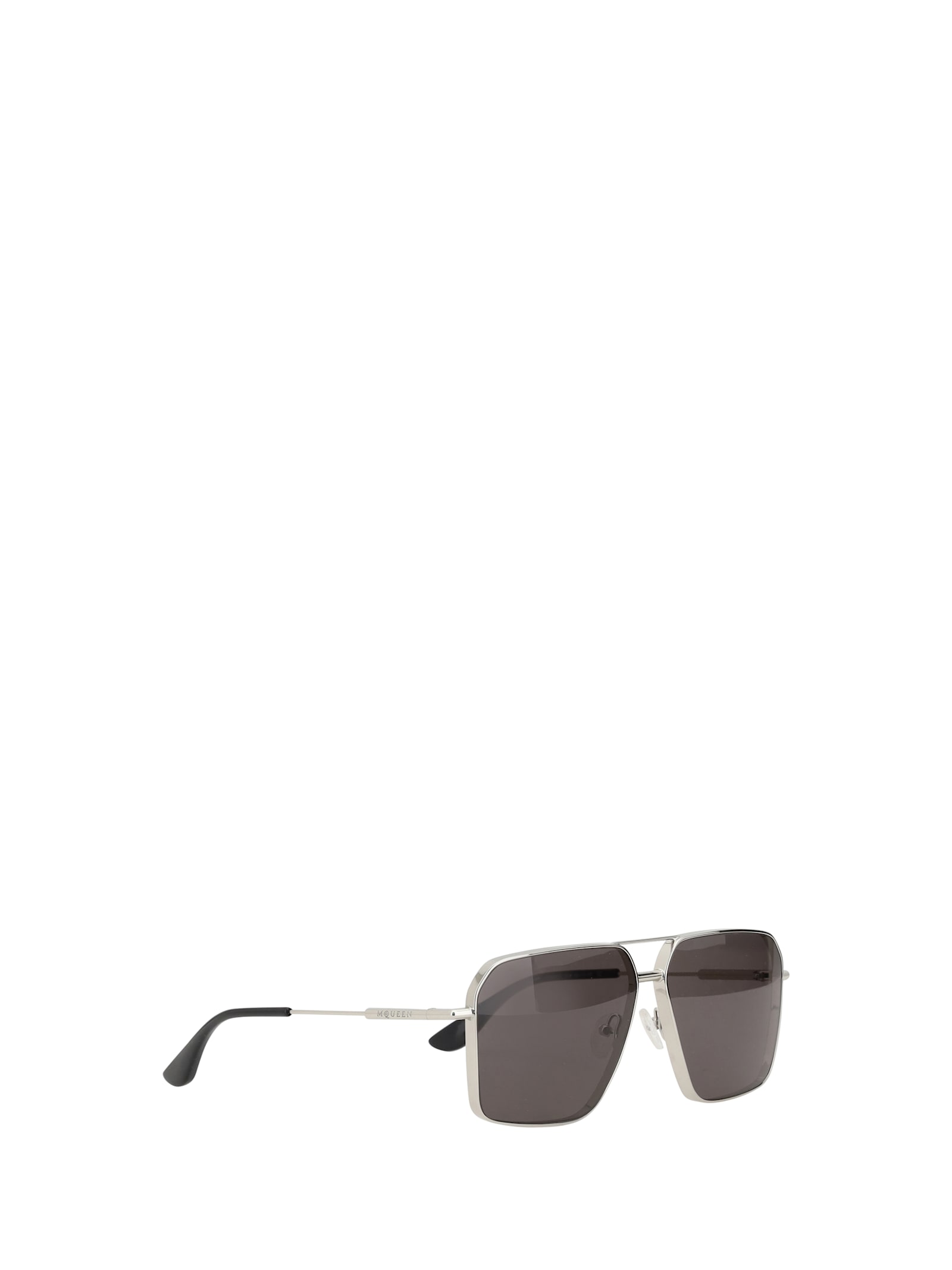 Alexander Mcqueen Geometric Metal Frame Sunglasses