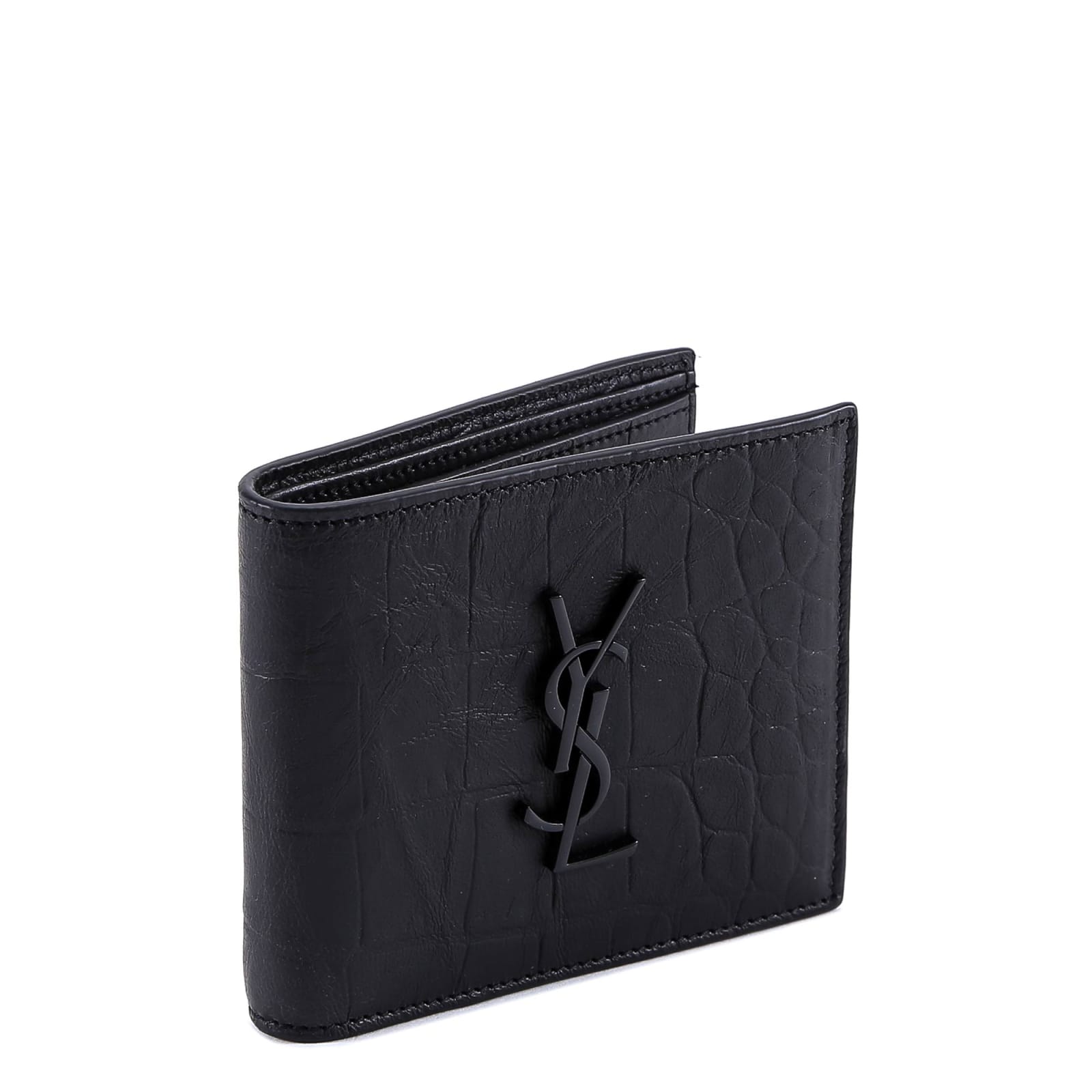 Shop Saint Laurent Wallet In Black