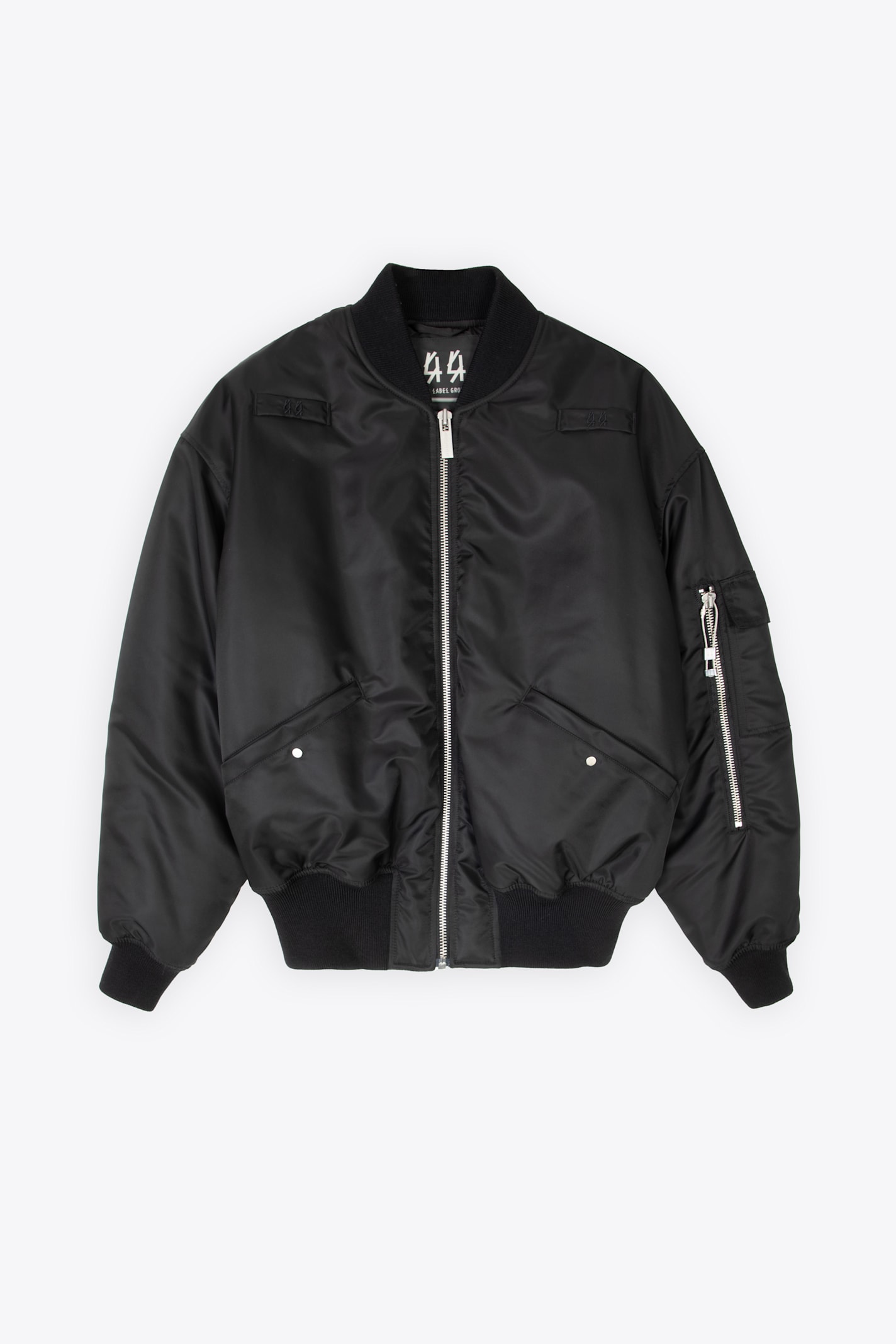 Bomber Nylon Black nylon bomber jacket - Profiler Bomber