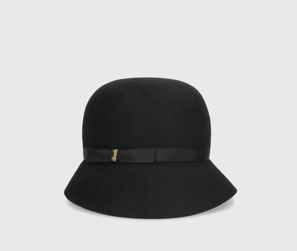 Borsalino Asymmetric Cloche Hat
