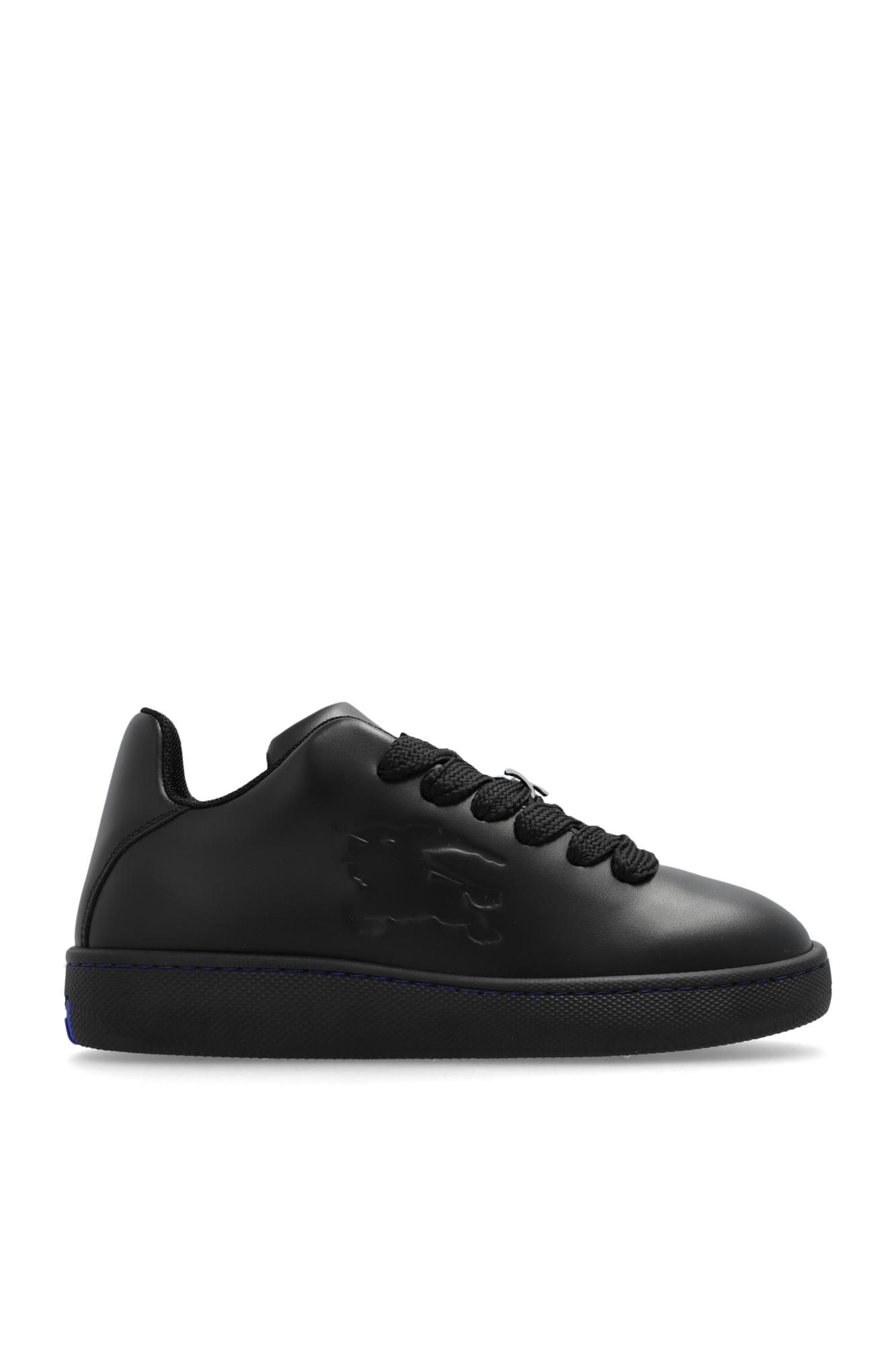 Shop Burberry Box Sports Shoes In Black