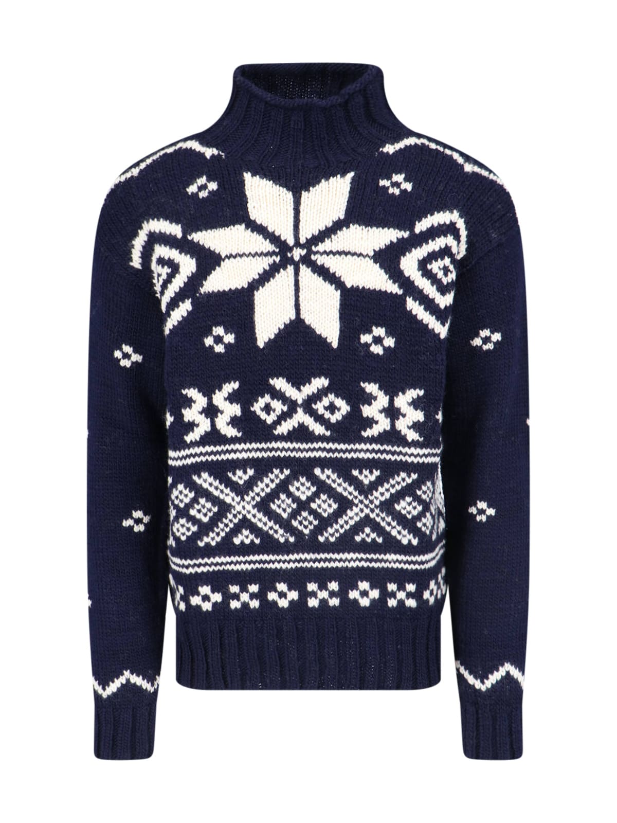 Shop Polo Ralph Lauren Fair Isle Sweater In Blue