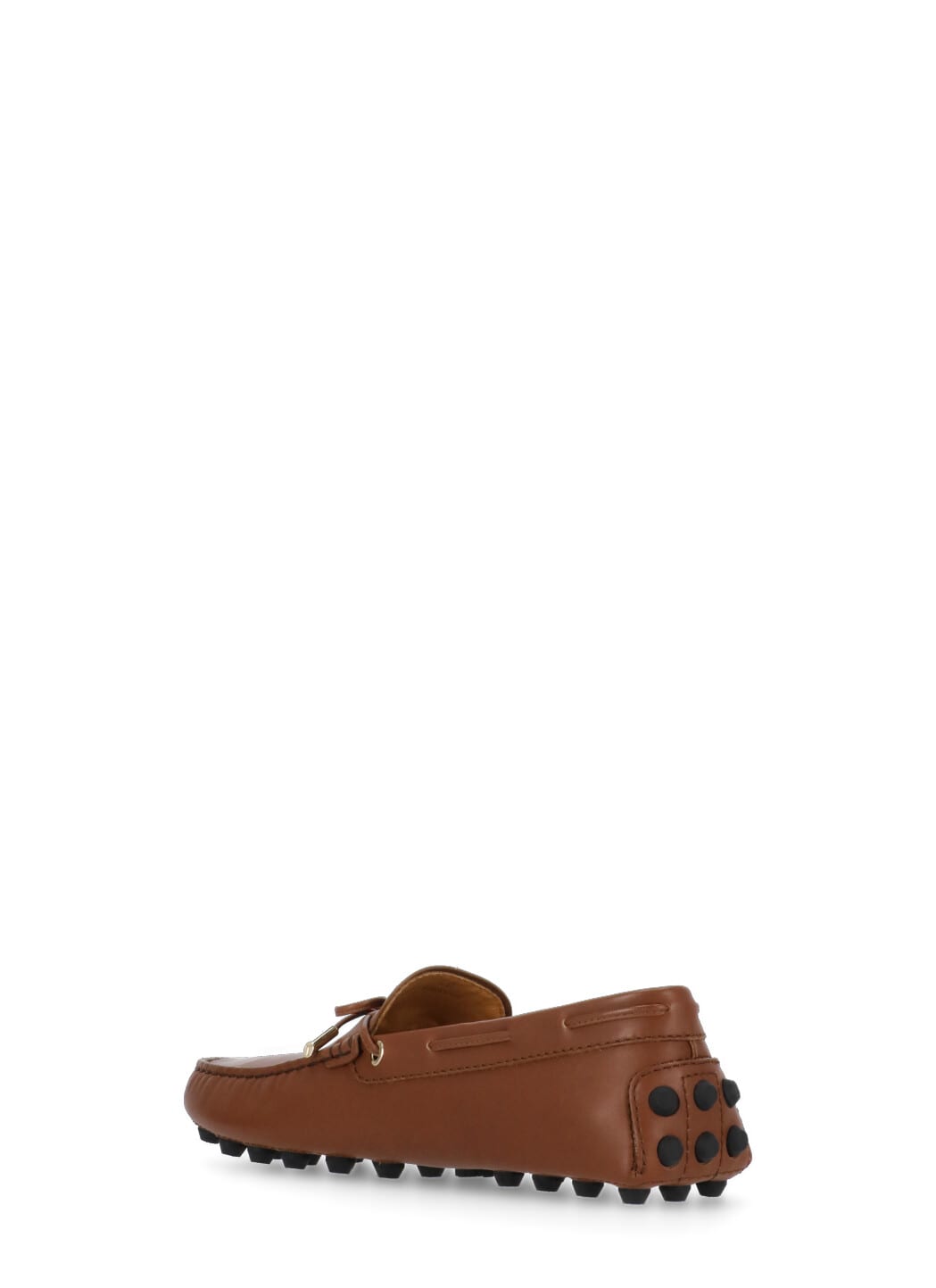 Tod's Brown Smooth Leather Loafers In Brown