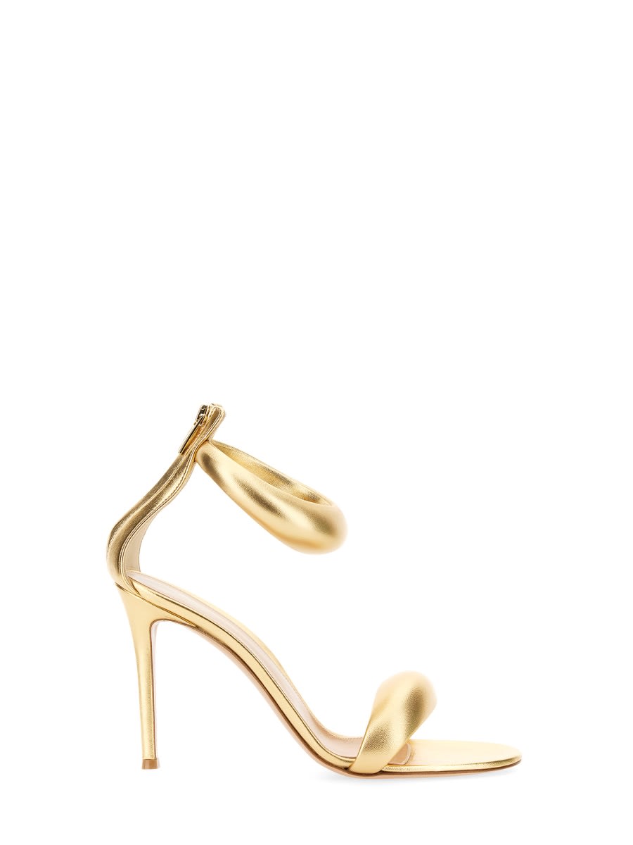 Shop Gianvito Rossi Sandal Bijoux In Gold