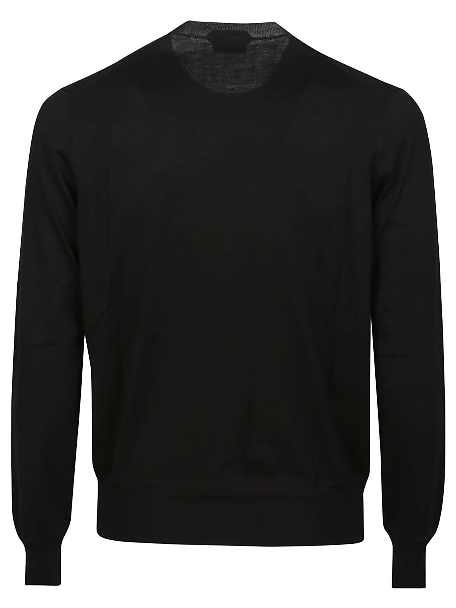 Shop Tom Ford Long Sleeve Sweater In Black