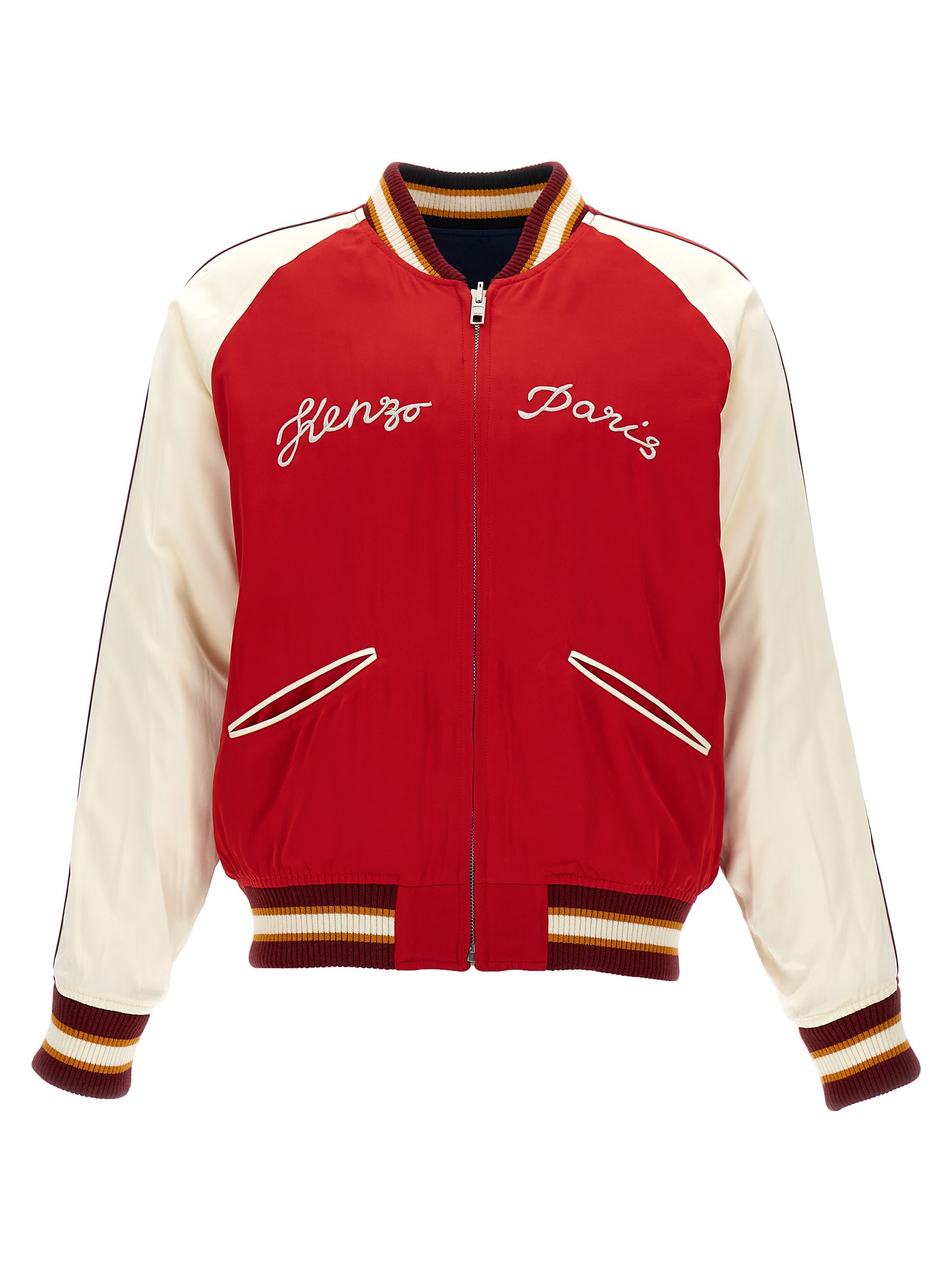 Shop Kenzo Star Tiger Souvenir Bomber Jacket In Multicolor