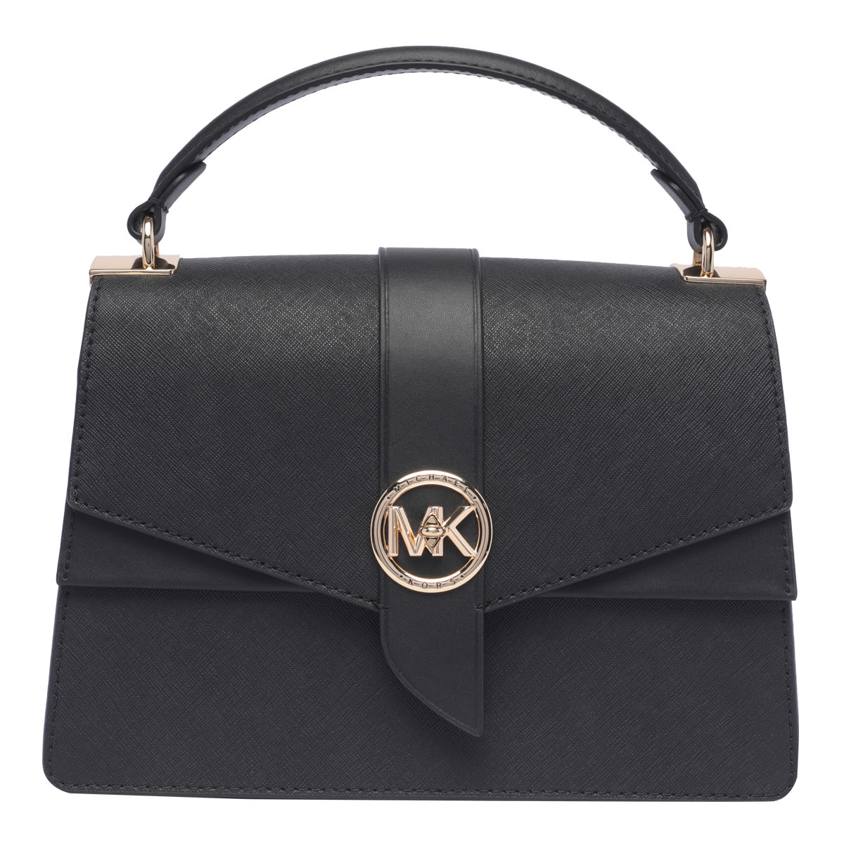 Shop Michael Michael Kors Greenwich Handbag In Black