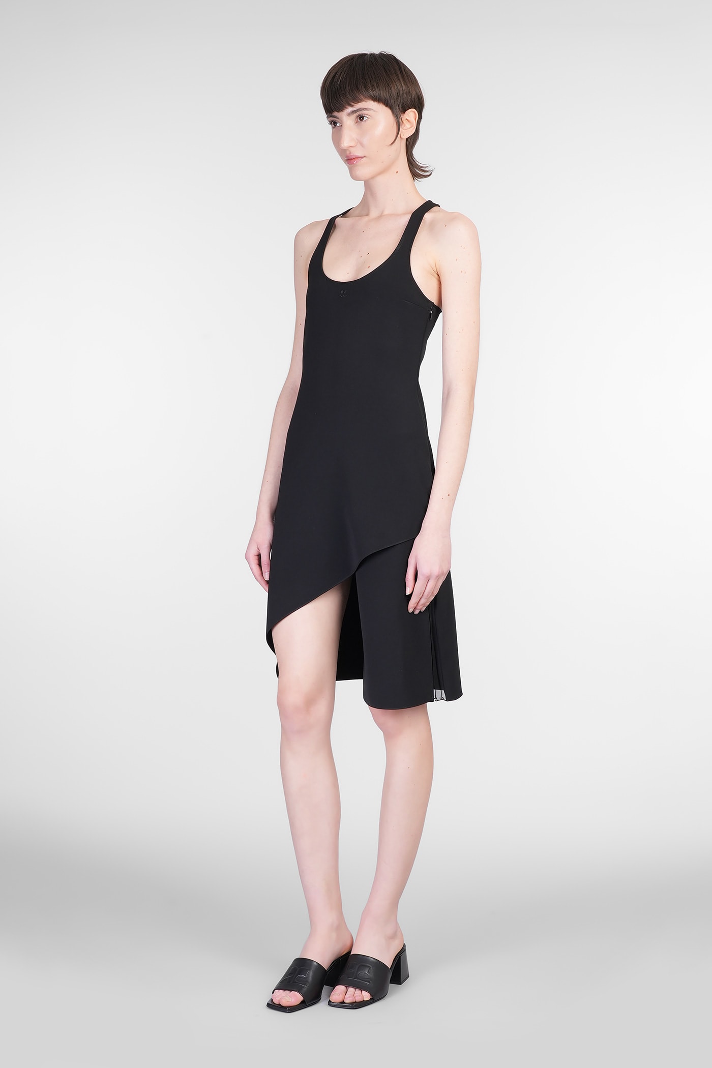 Courrèges Infinity Pleats Crepe A-line Dress