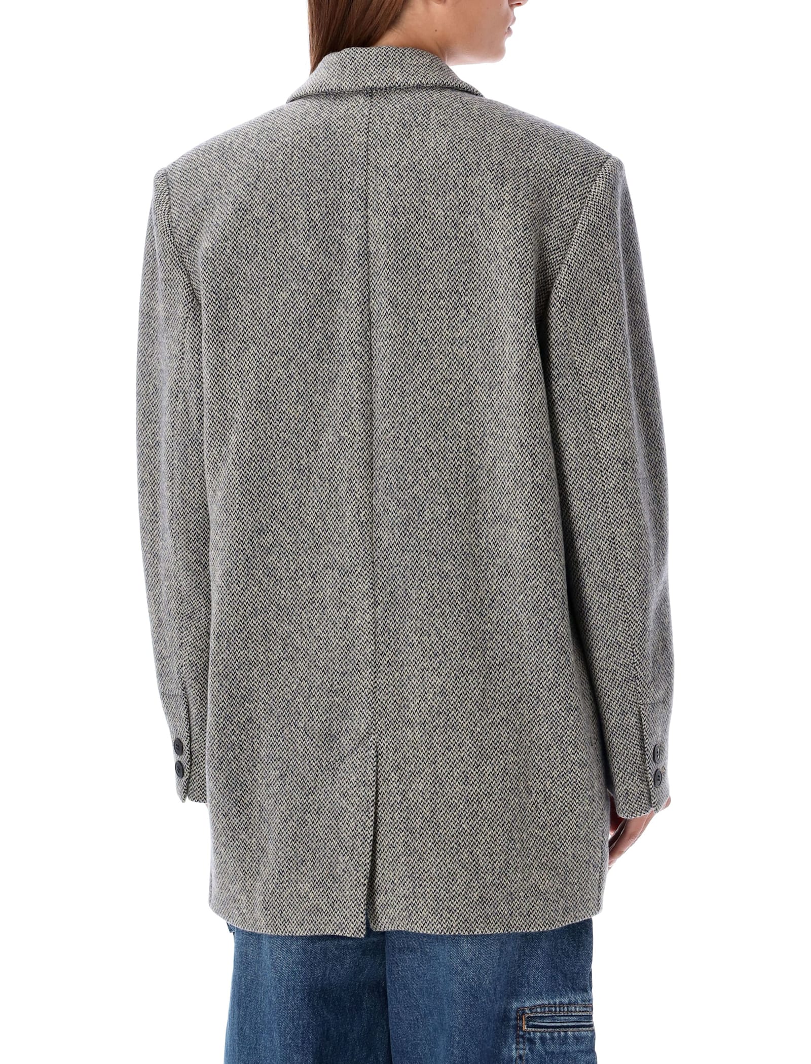 ISABEL MARANT ÉTOILE EMBROIDERED WOOL BLEND CIKAITO BLAZER