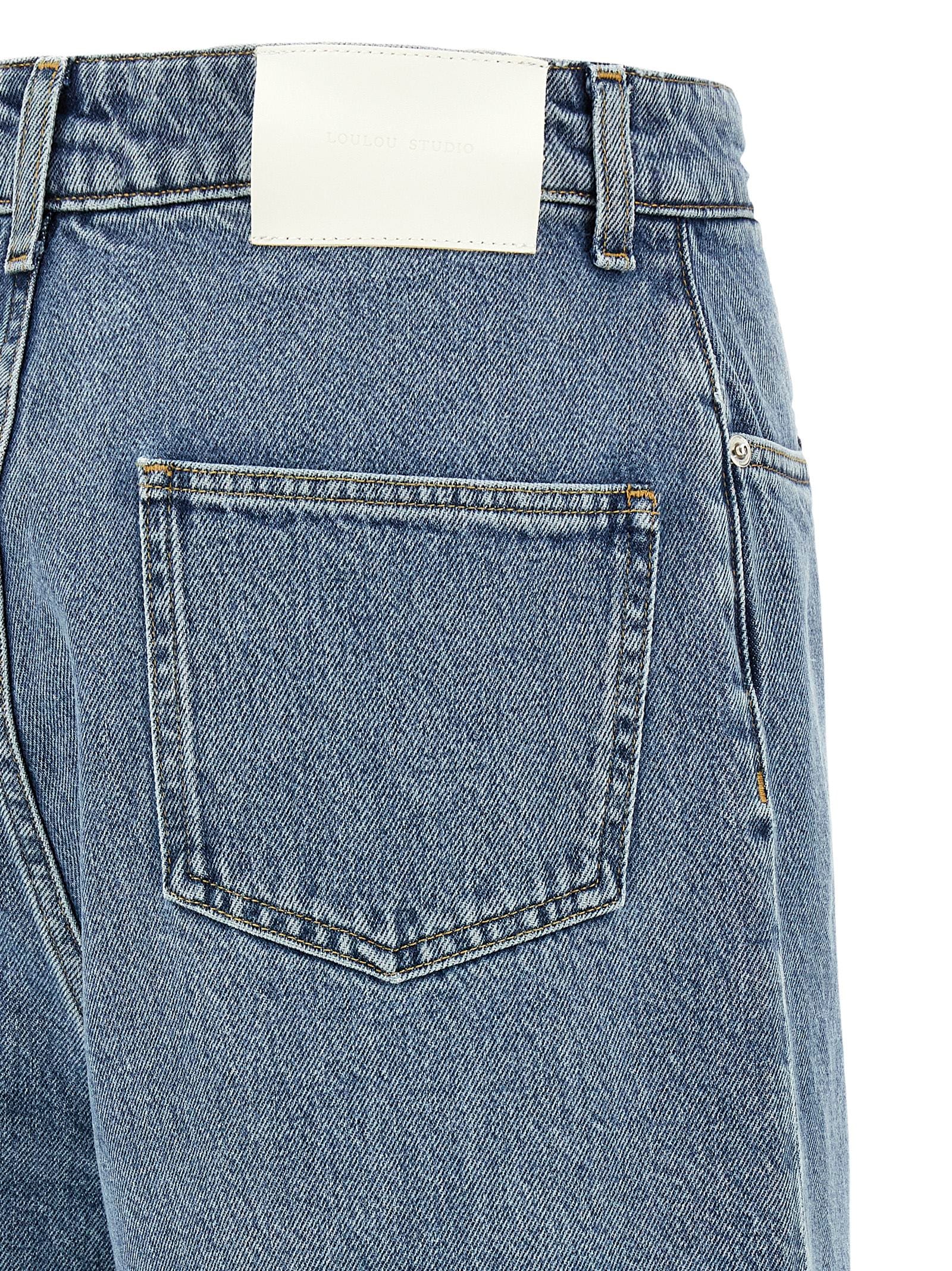 Shop Loulou Studio Isu Bermuda Shorts In Light Blue