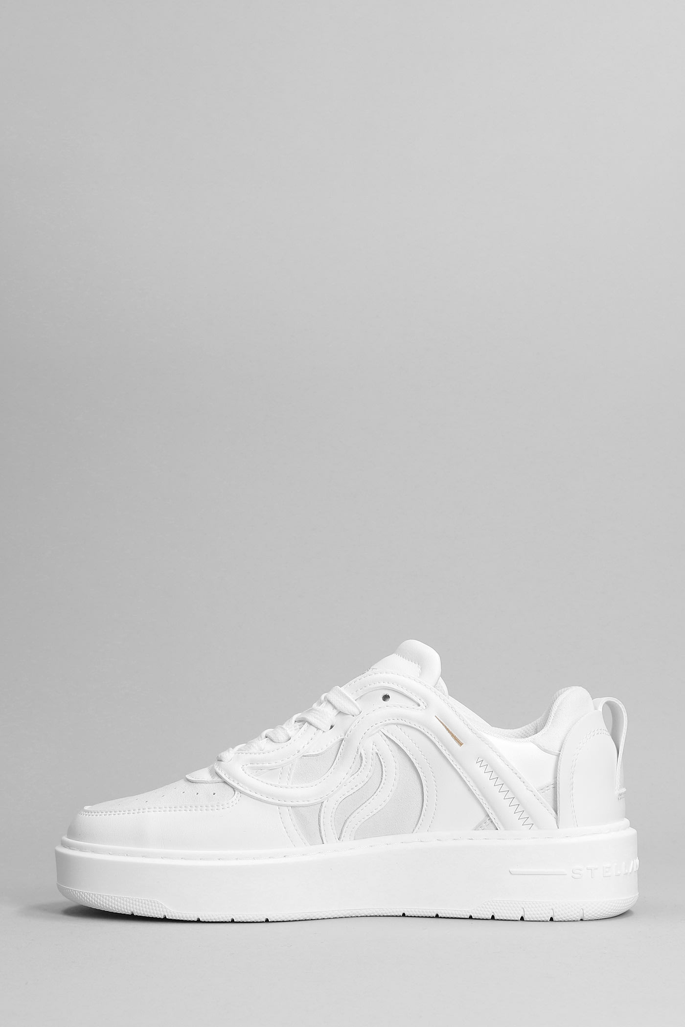 Shop Stella Mccartney Sneakers In White Polyester