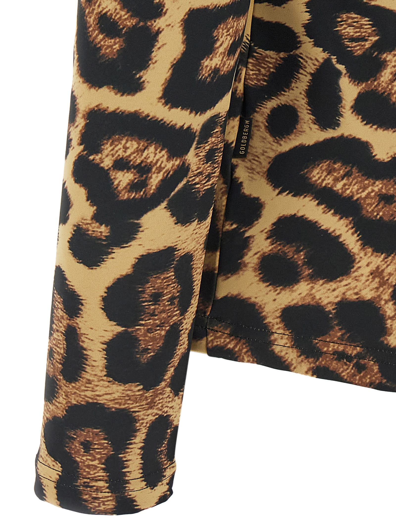 Goldbergh Womens Leona Jaguar-print Stretch-jersey Ski Top 7250 Jaguar Xl In Multi