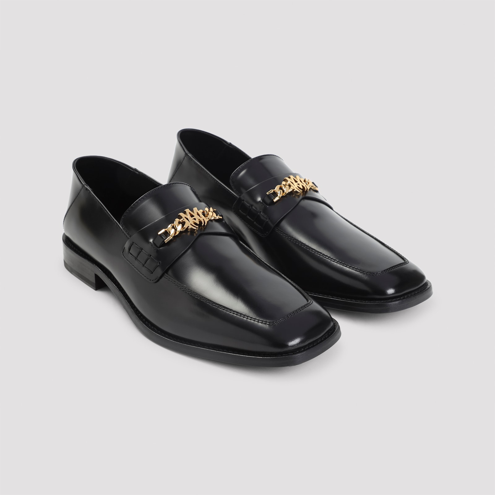 Amiri Purse-on Loafer With Chain Detail In Black