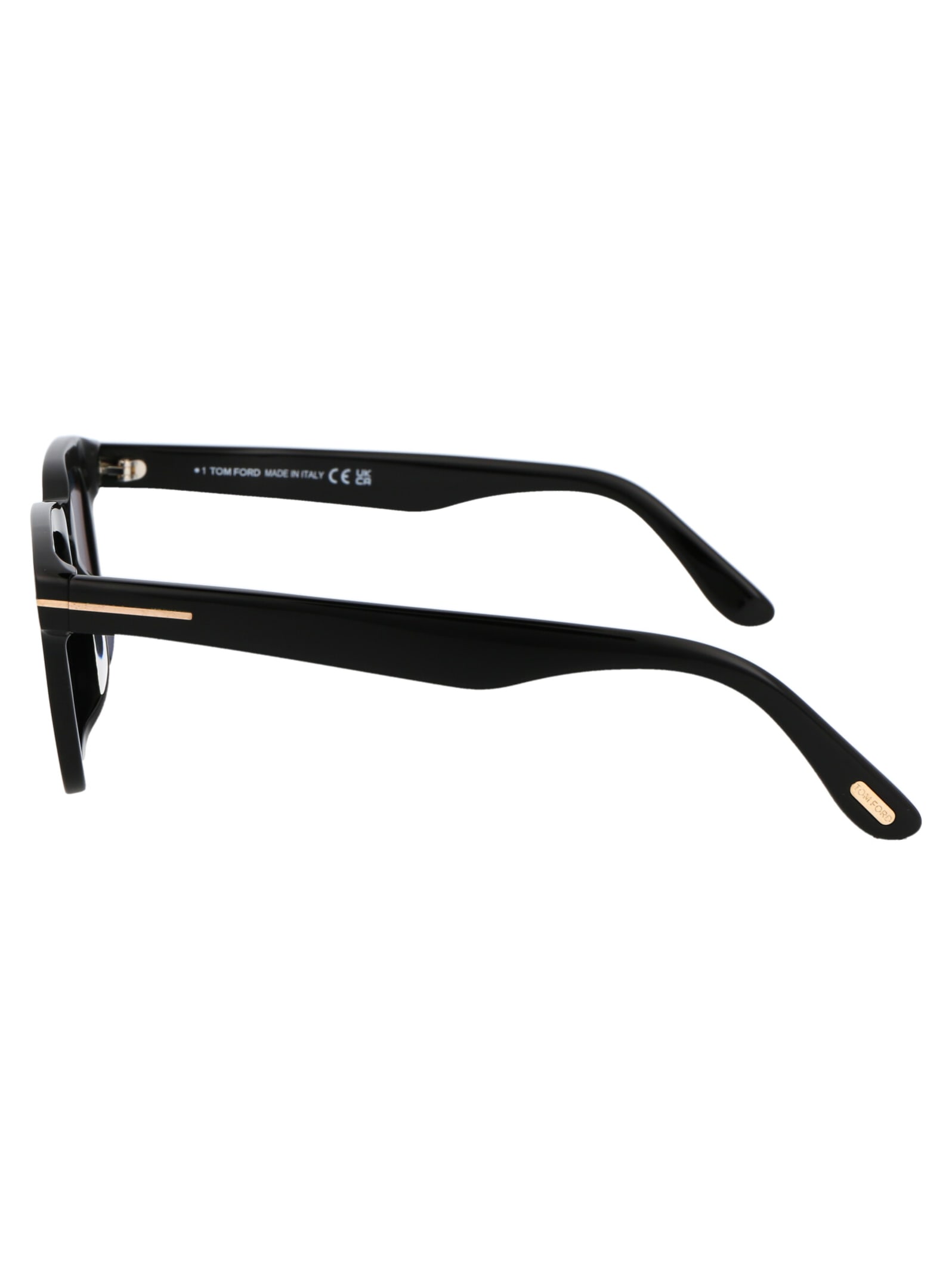 Shop Tom Ford Dax Sunglasses In 01v Nero Lucido / Blu