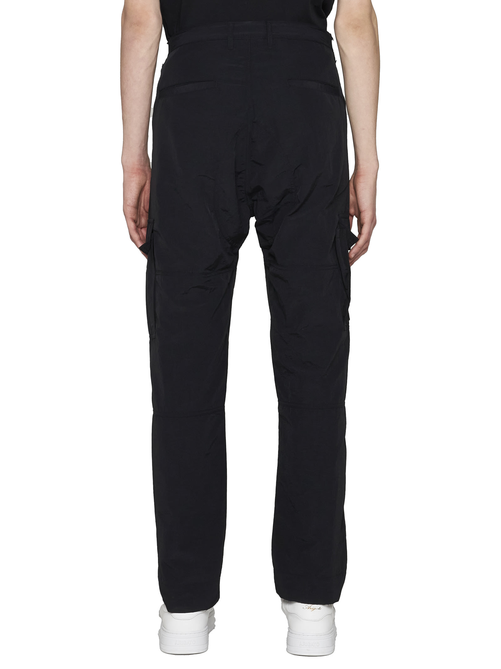 Marcelo Burlon County Of Milan Marcelo Burlon Nylon Cargo Pants In Black White