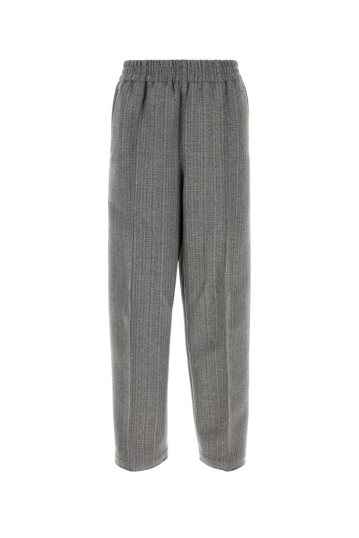 Ami Alexandre Mattiussi Ami Paris Men Virgin Wool Blend Trousers In Gray