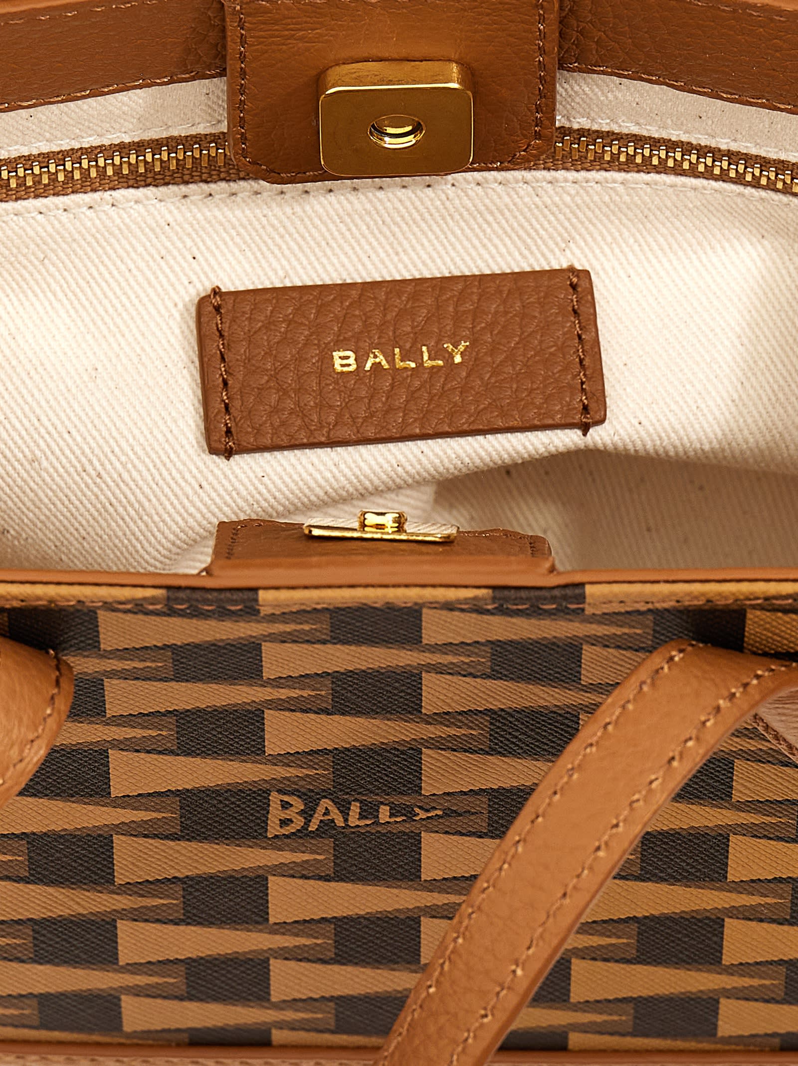 Bally NS Keep on Monogram Top Handle Bag