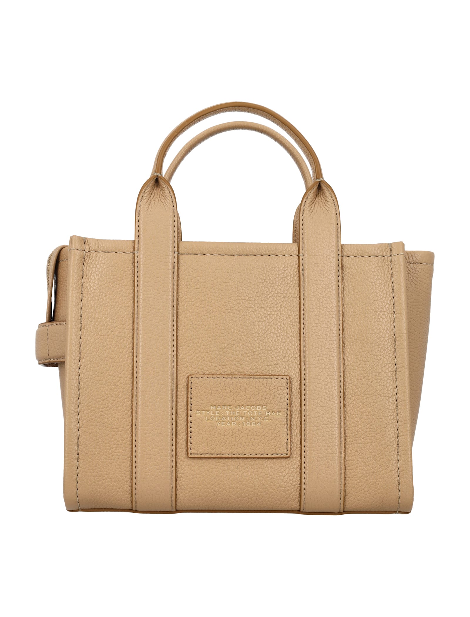 Marc Jacobs The Mini Tote Leather Bag In Brown