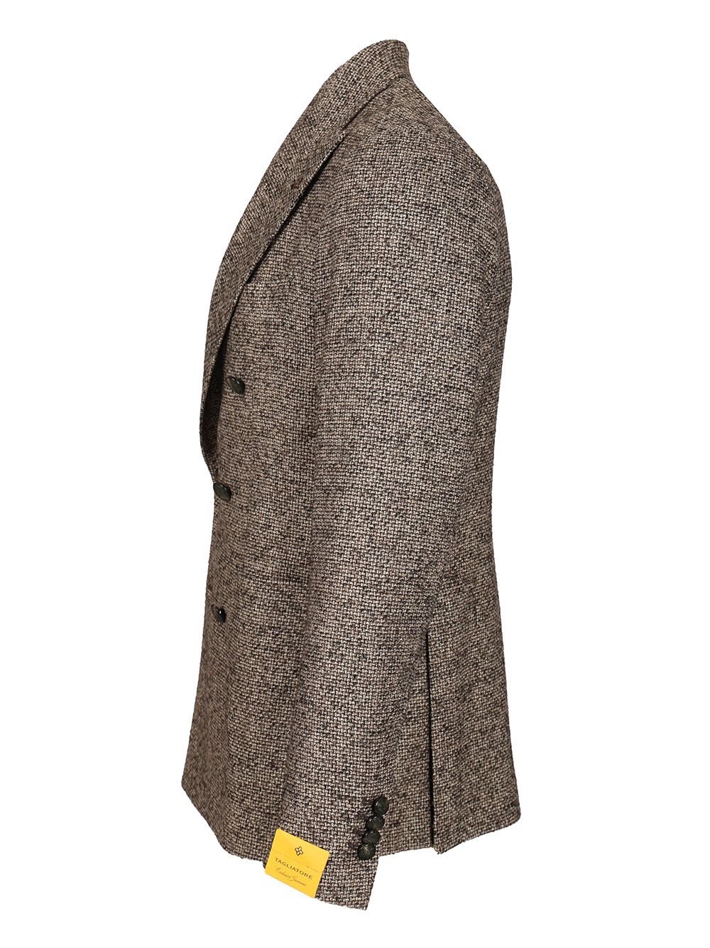 Tagliatore Montecarlo Doppio Petto Boucle Jackets Grey In Brown