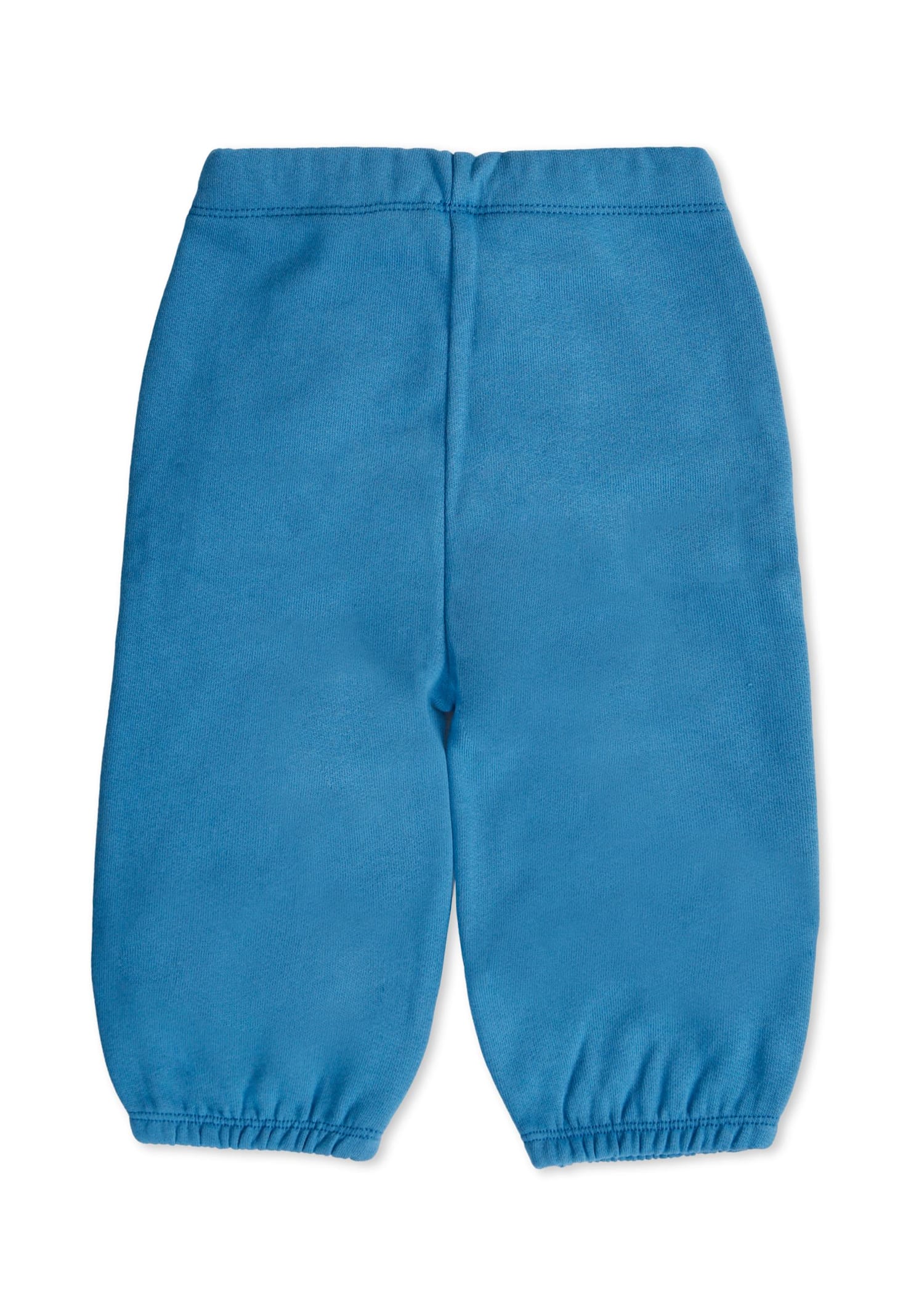 Stella Mccartney Blue Pants For Baby Boy With Smiling Sun And World In Blue