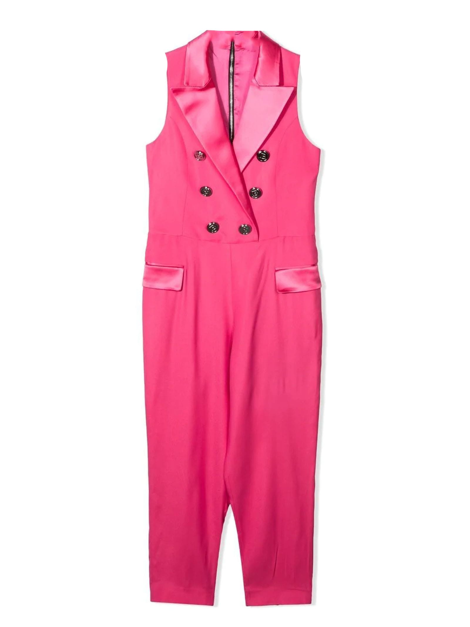 Balmain Pink Double Breasted Jumpsuit