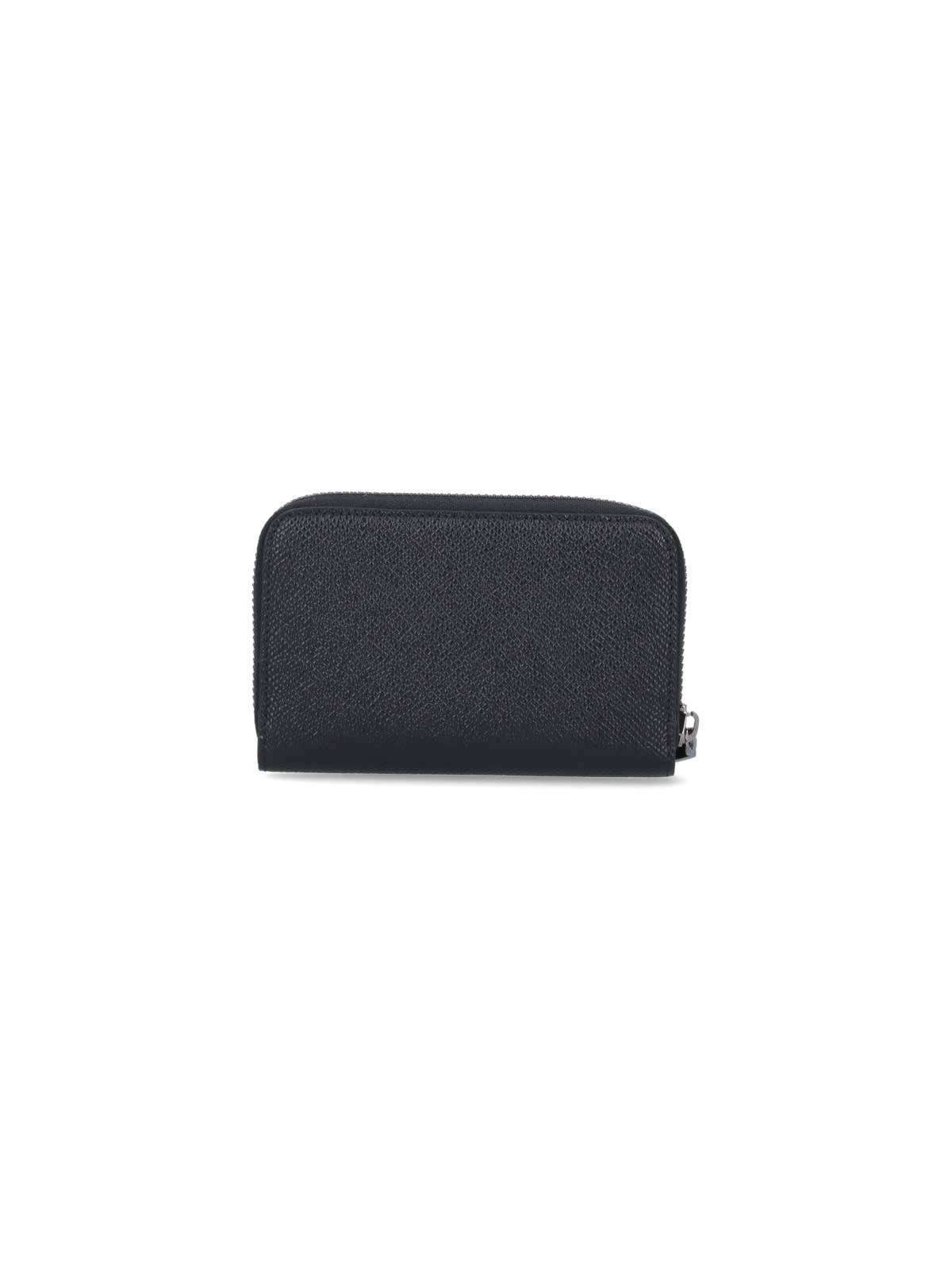 Shop Dolce & Gabbana Logo Zip Wallet In Black