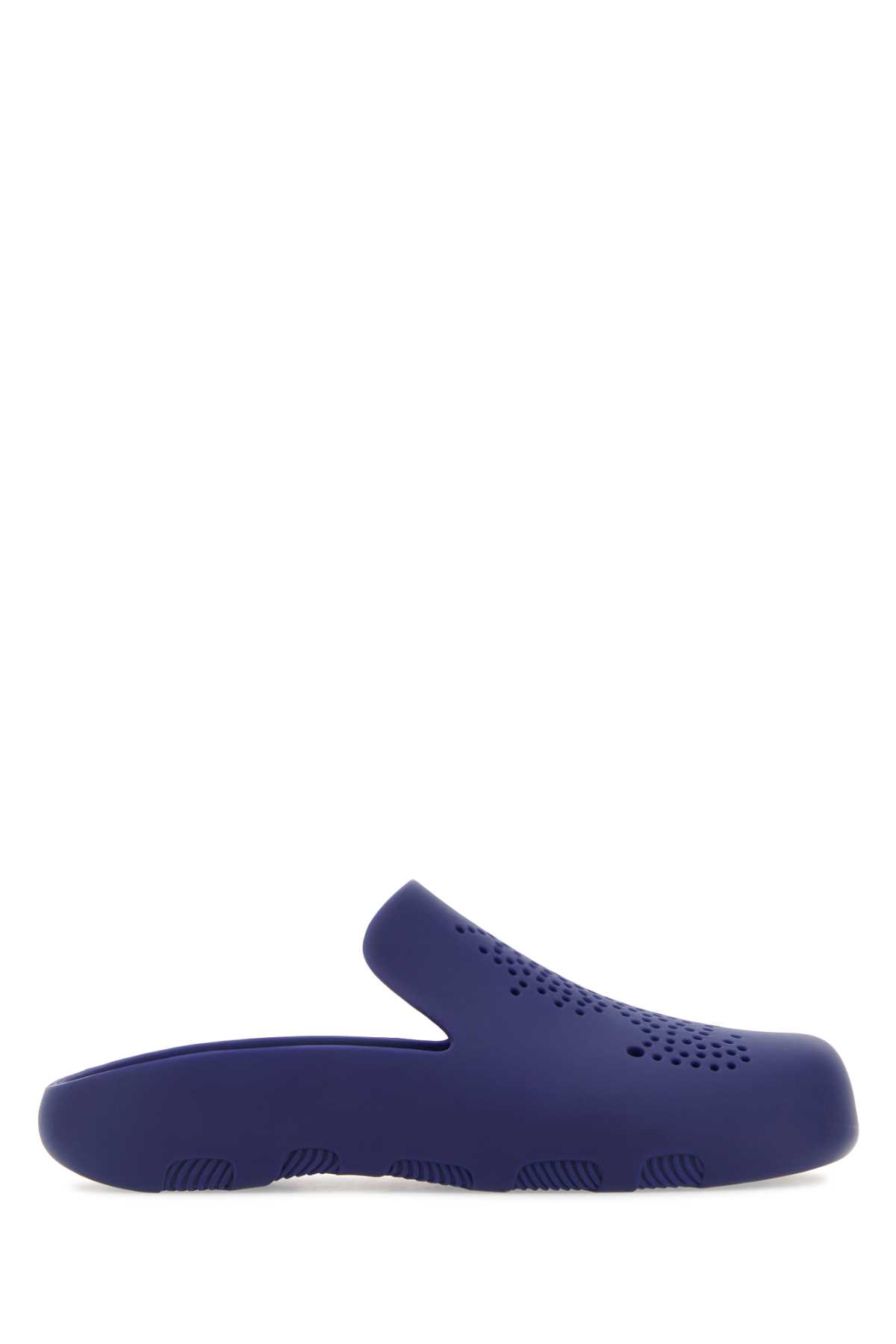 BURBERRY BLUE RUBBER STINGRAY SLIPPERS 