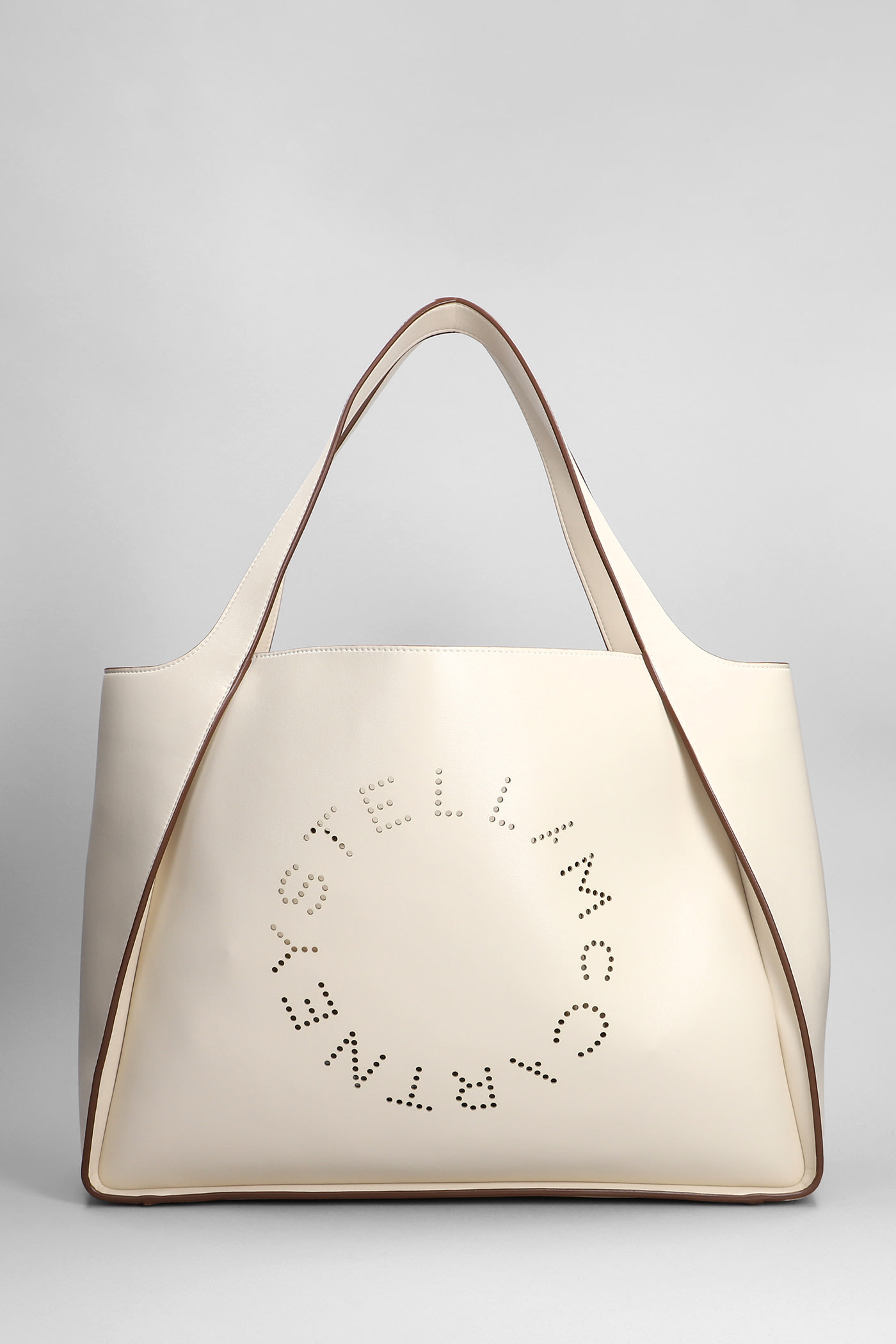 Shop Stella Mccartney Tote In White Faux Leather